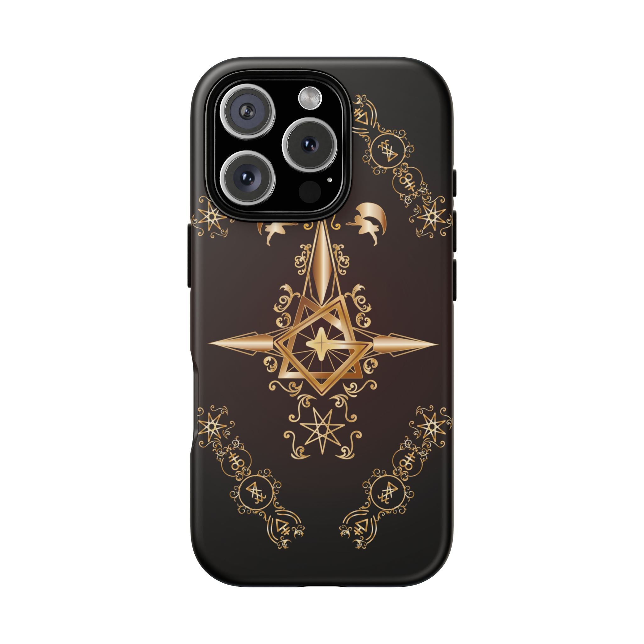 Iphone Ecclesiarch Sigil Black Red and Gold Ceremonial Phone Case