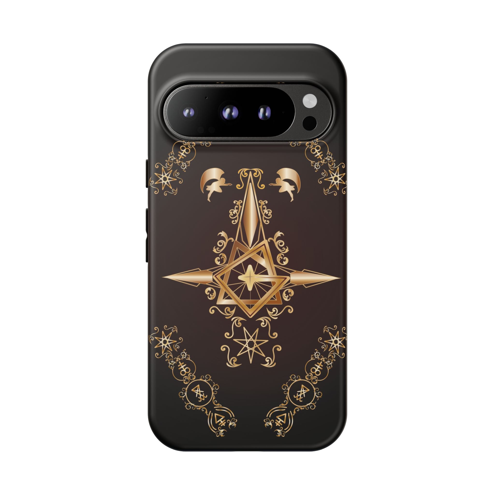 Android Ecclesiarch Sigil Black Red and Gold Ceremonial Phone Case