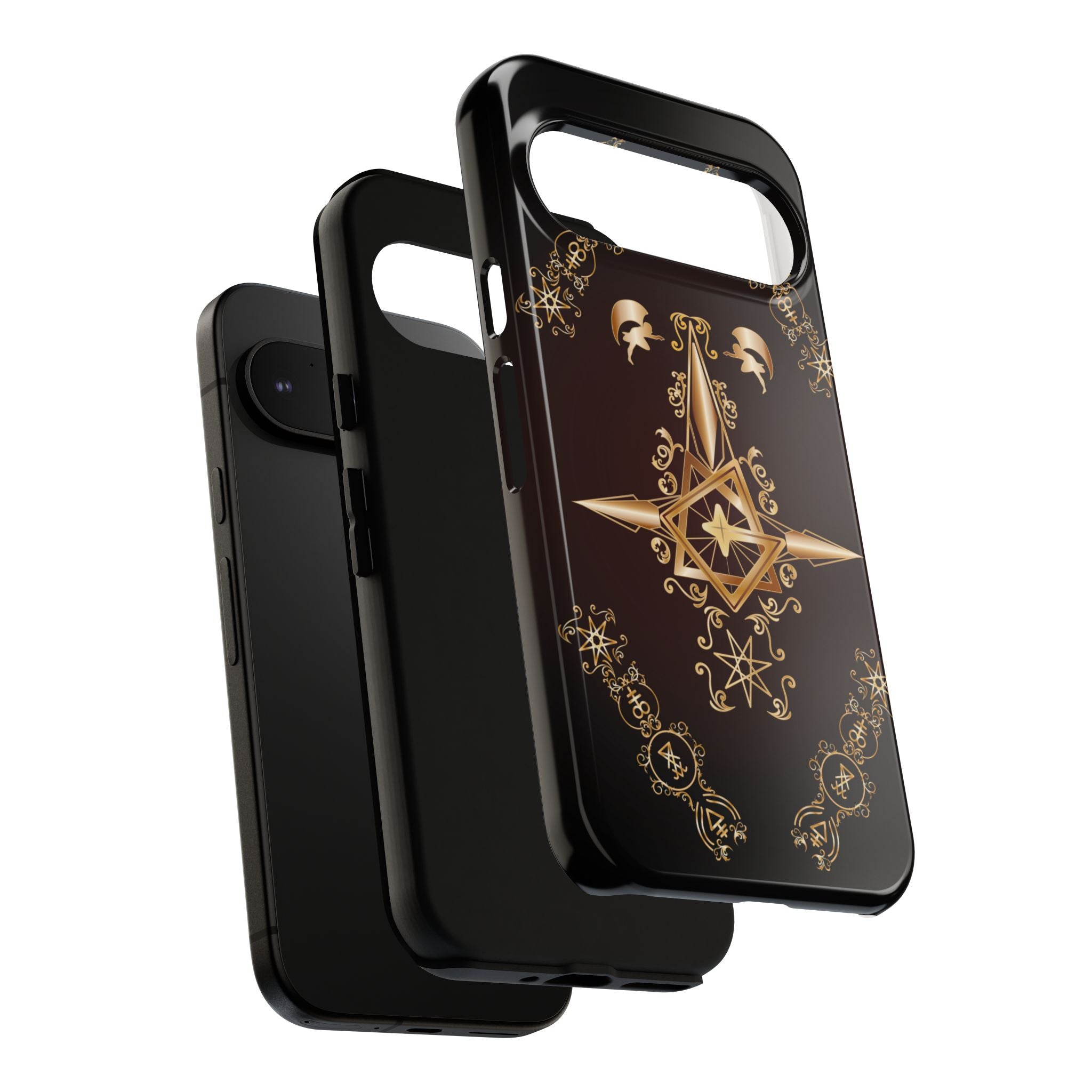 Android Ecclesiarch Sigil Black Red and Gold Ceremonial Phone Case