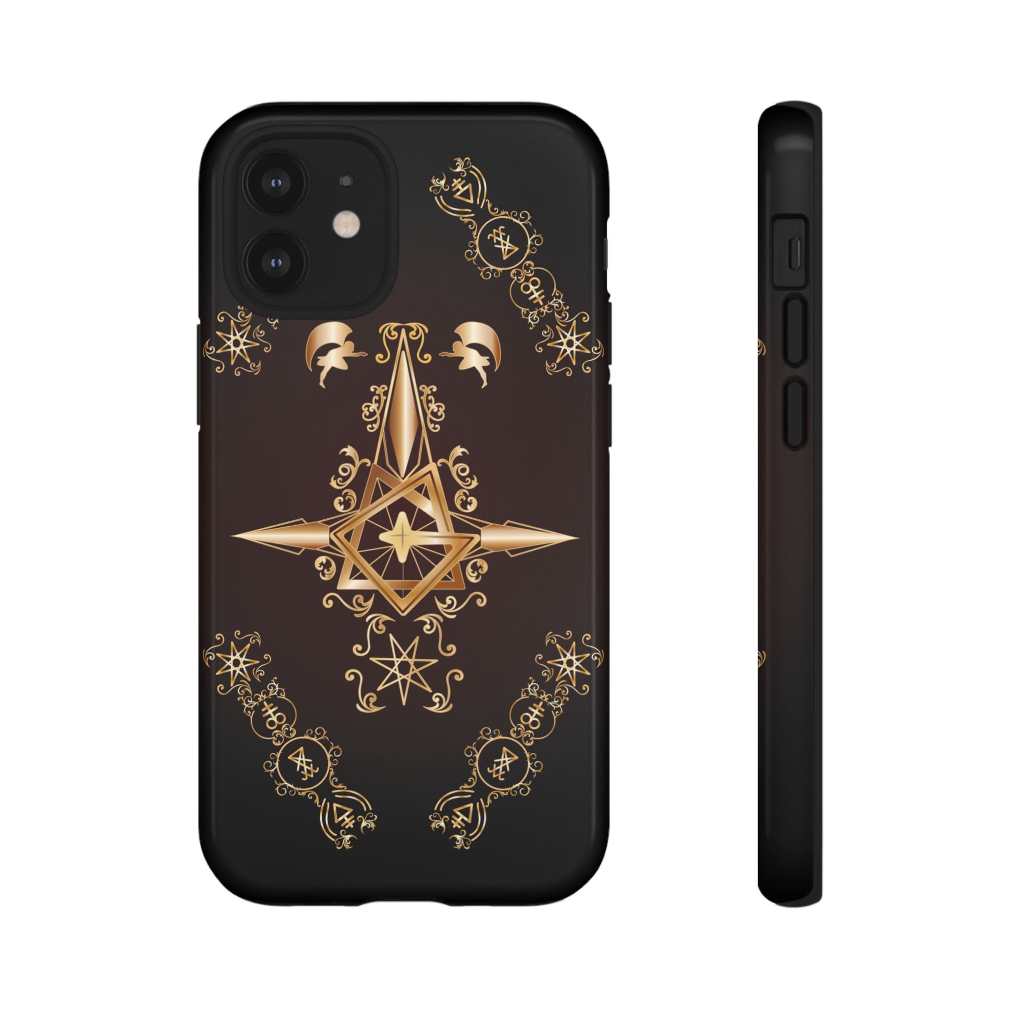 Iphone Ecclesiarch Sigil Black Red and Gold Ceremonial Phone Case