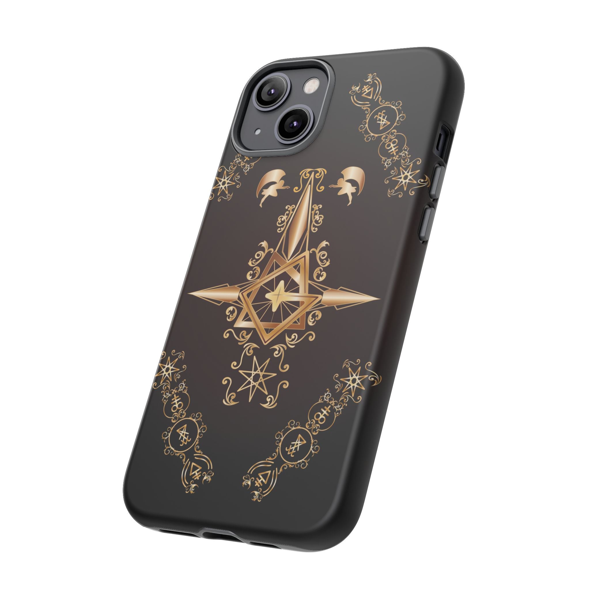 Iphone Ecclesiarch Sigil Black Red and Gold Ceremonial Phone Case