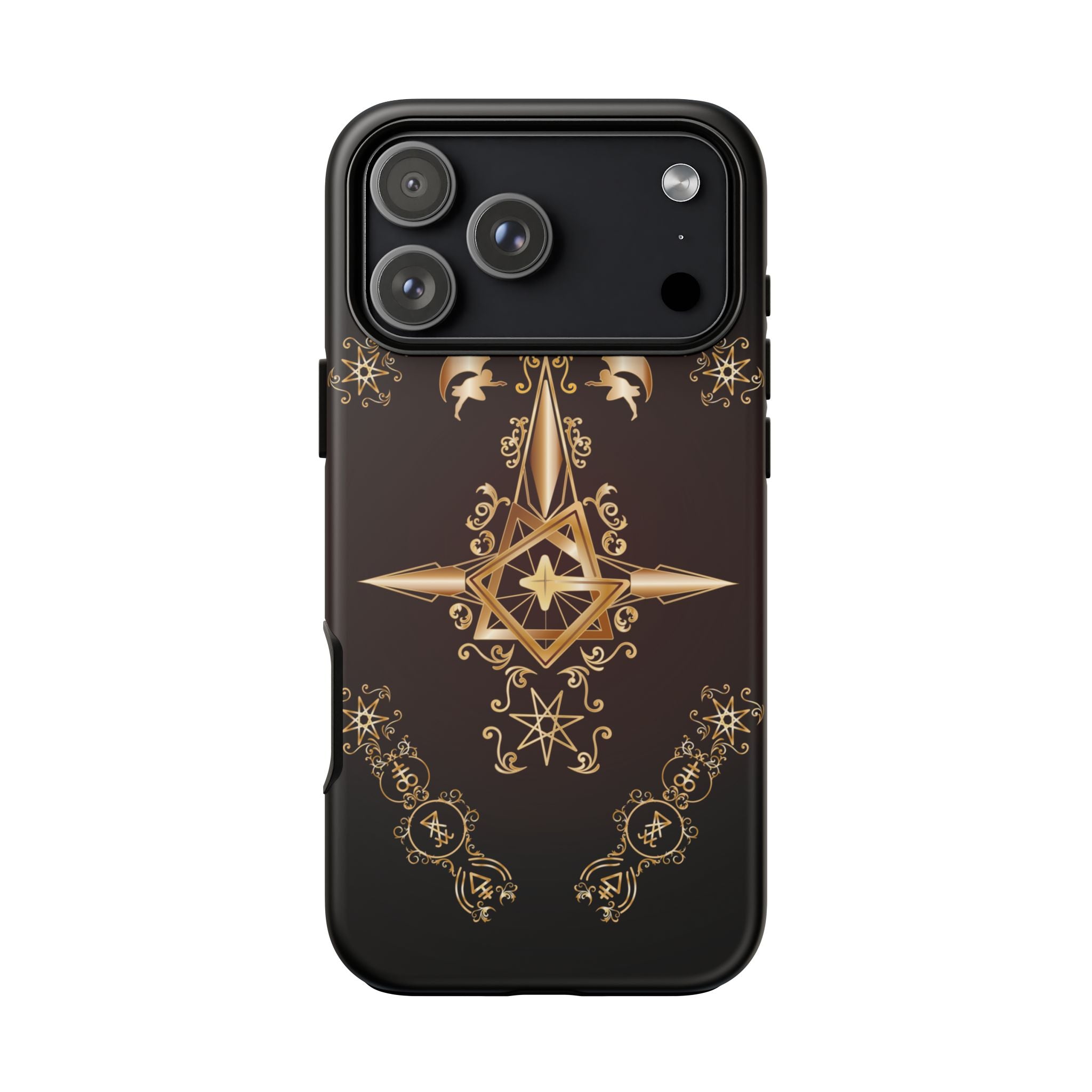 Iphone Ecclesiarch Sigil Black Red and Gold Ceremonial Phone Case