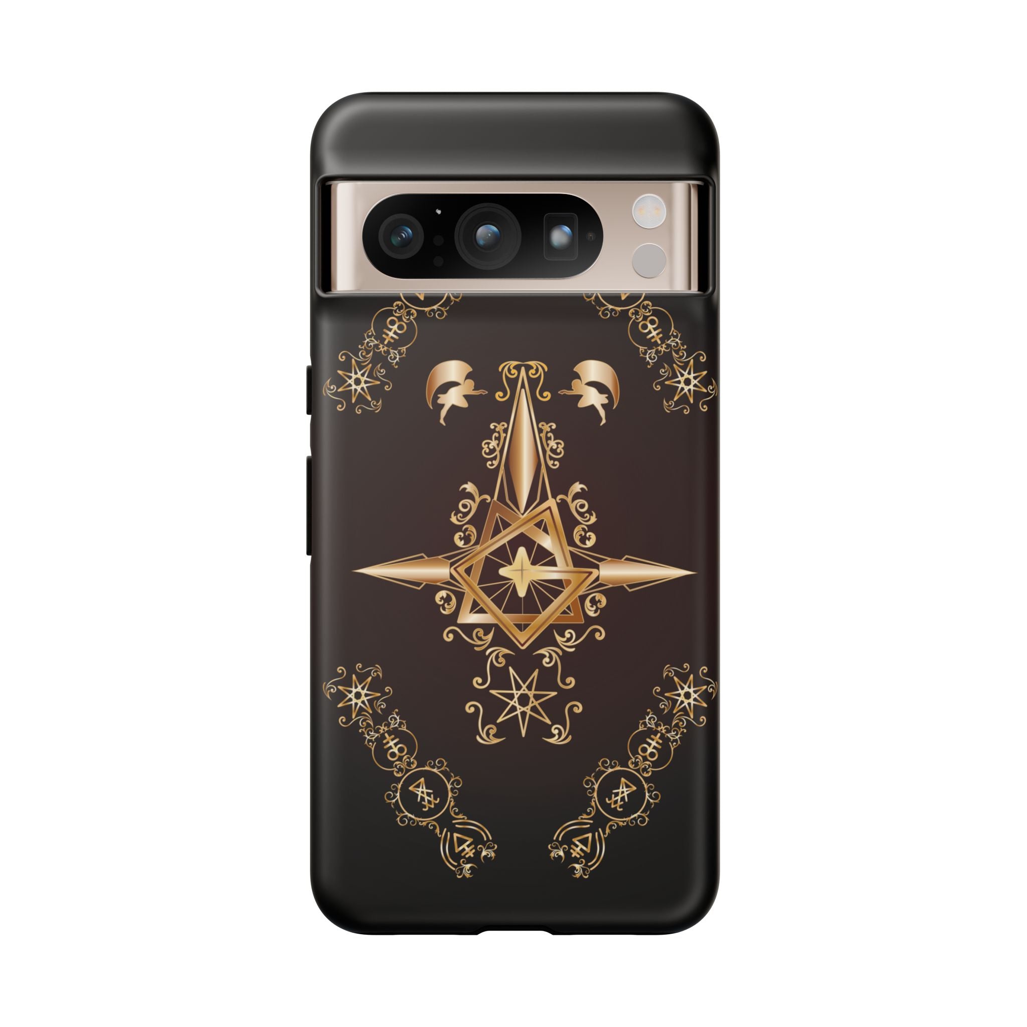 Android Ecclesiarch Sigil Black Red and Gold Ceremonial Phone Case