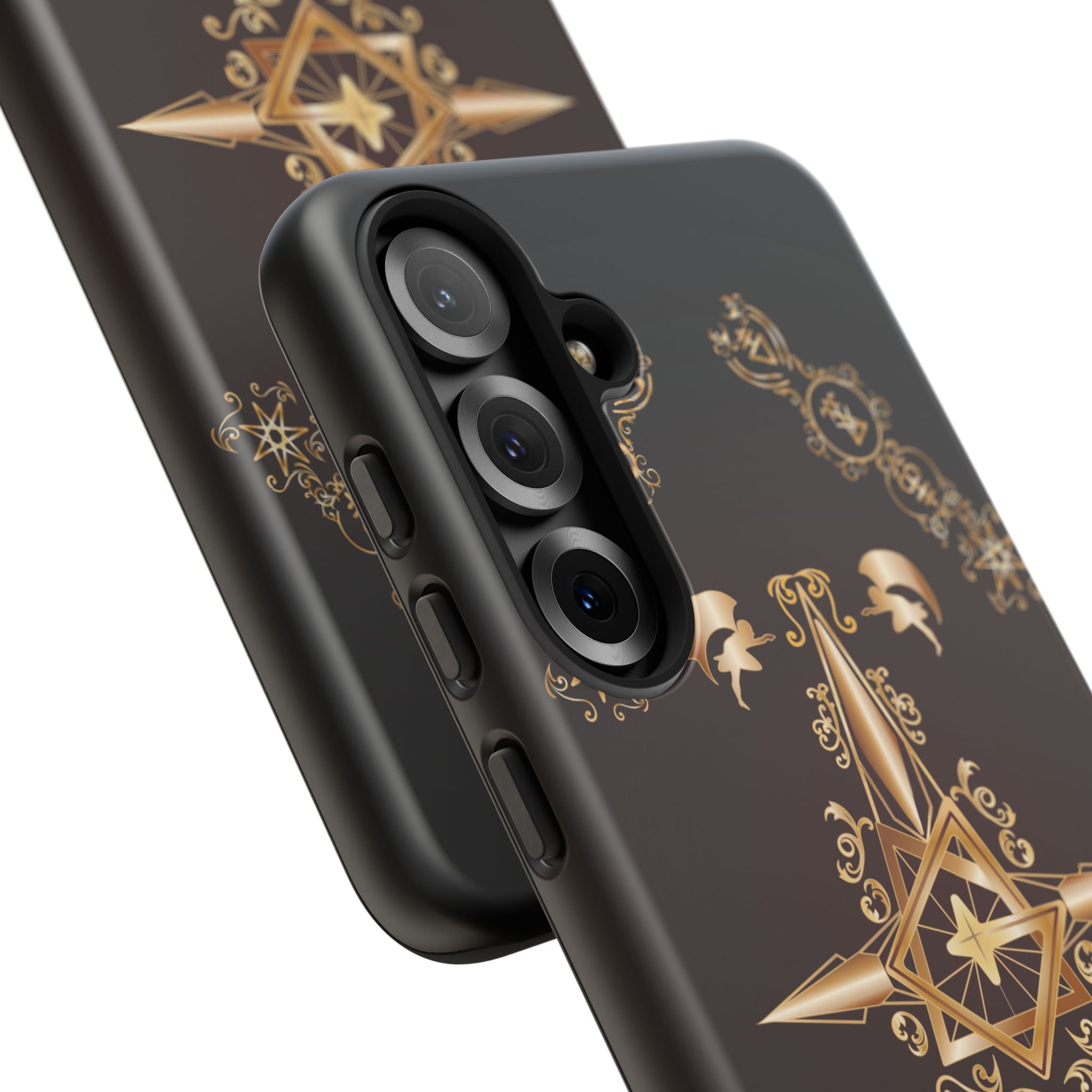 Android Ecclesiarch Sigil Black Red and Gold Ceremonial Phone Case