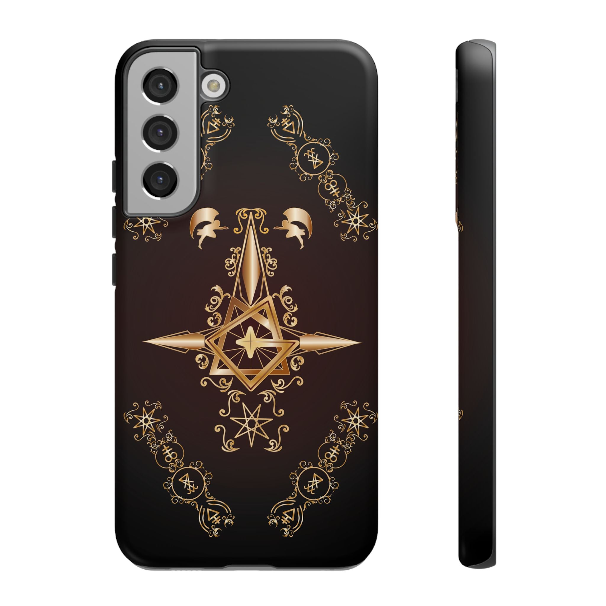 Android Ecclesiarch Sigil Black Red and Gold Ceremonial Phone Case