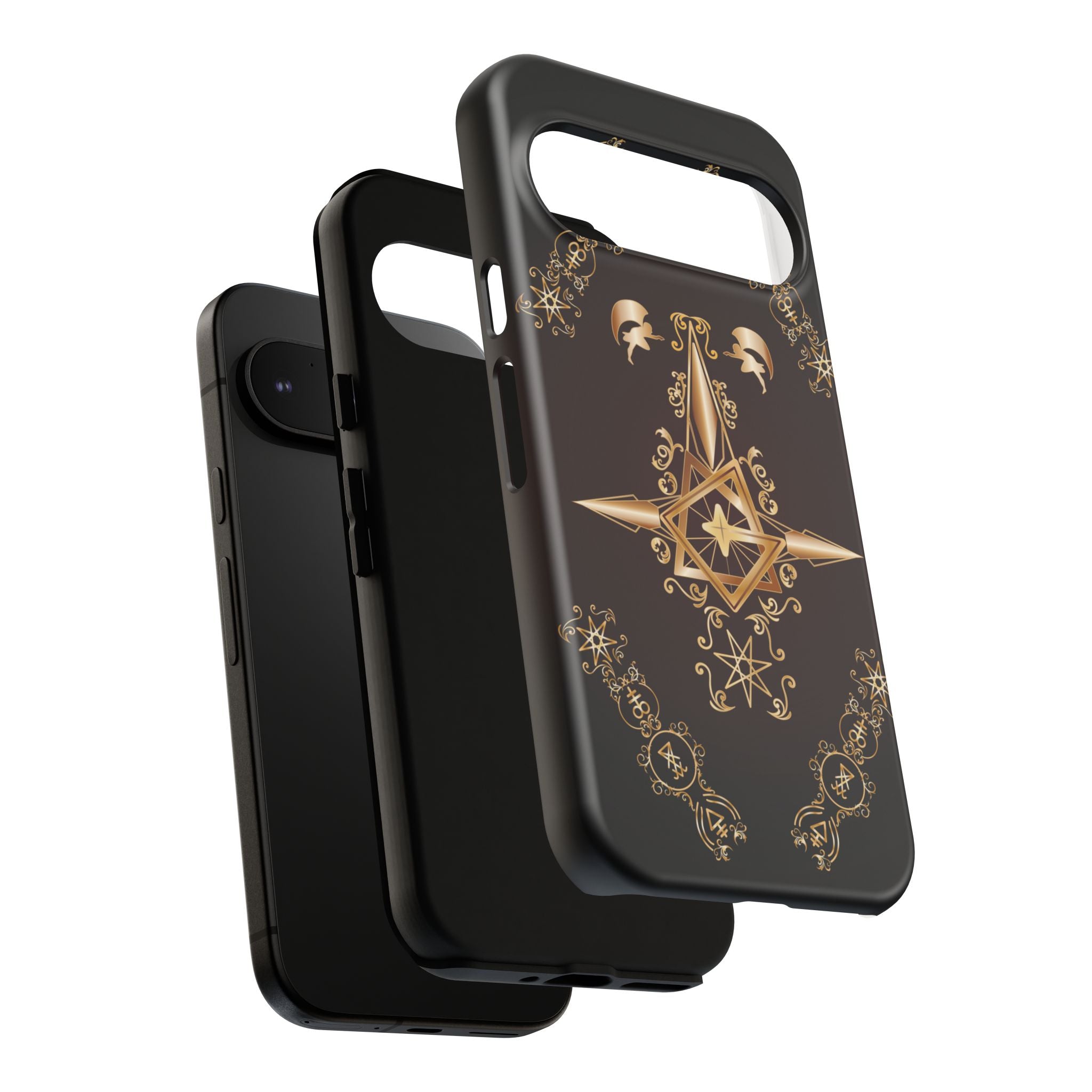 Android Ecclesiarch Sigil Black Red and Gold Ceremonial Phone Case