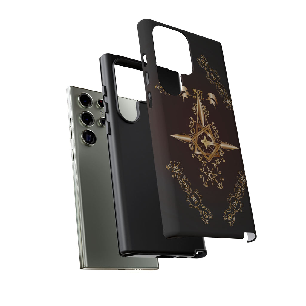 Android Ecclesiarch Sigil Black Red and Gold Ceremonial Phone Case