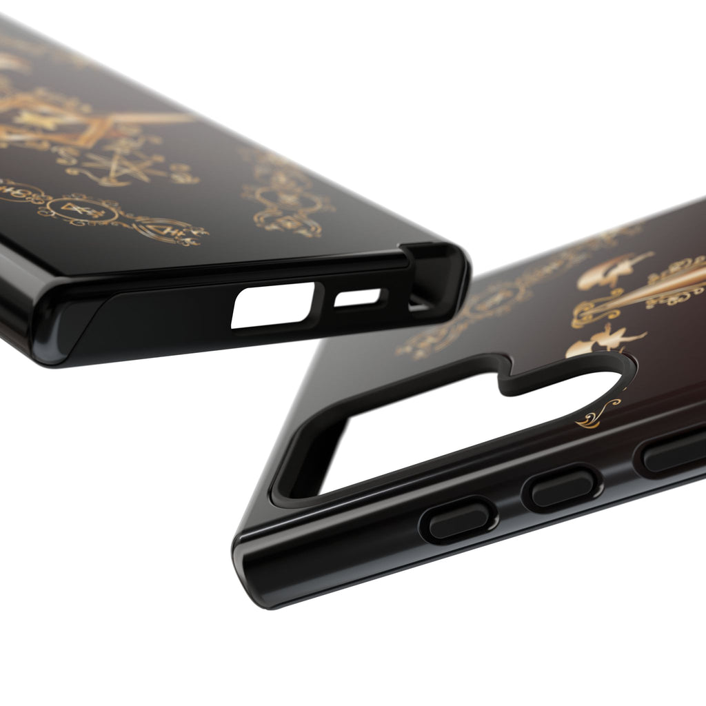 Android Ecclesiarch Sigil Black Red and Gold Ceremonial Phone Case