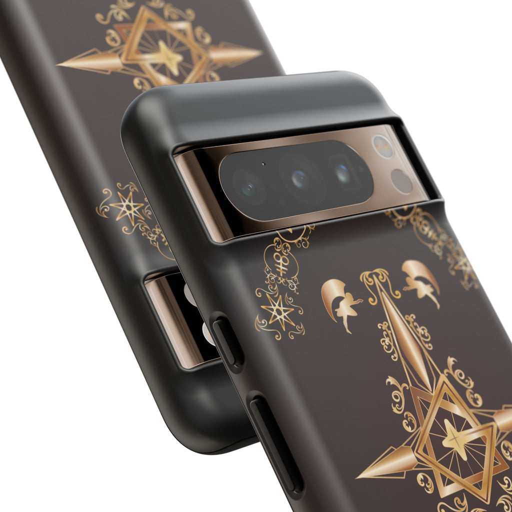 Android Ecclesiarch Sigil Black Red and Gold Ceremonial Phone Case