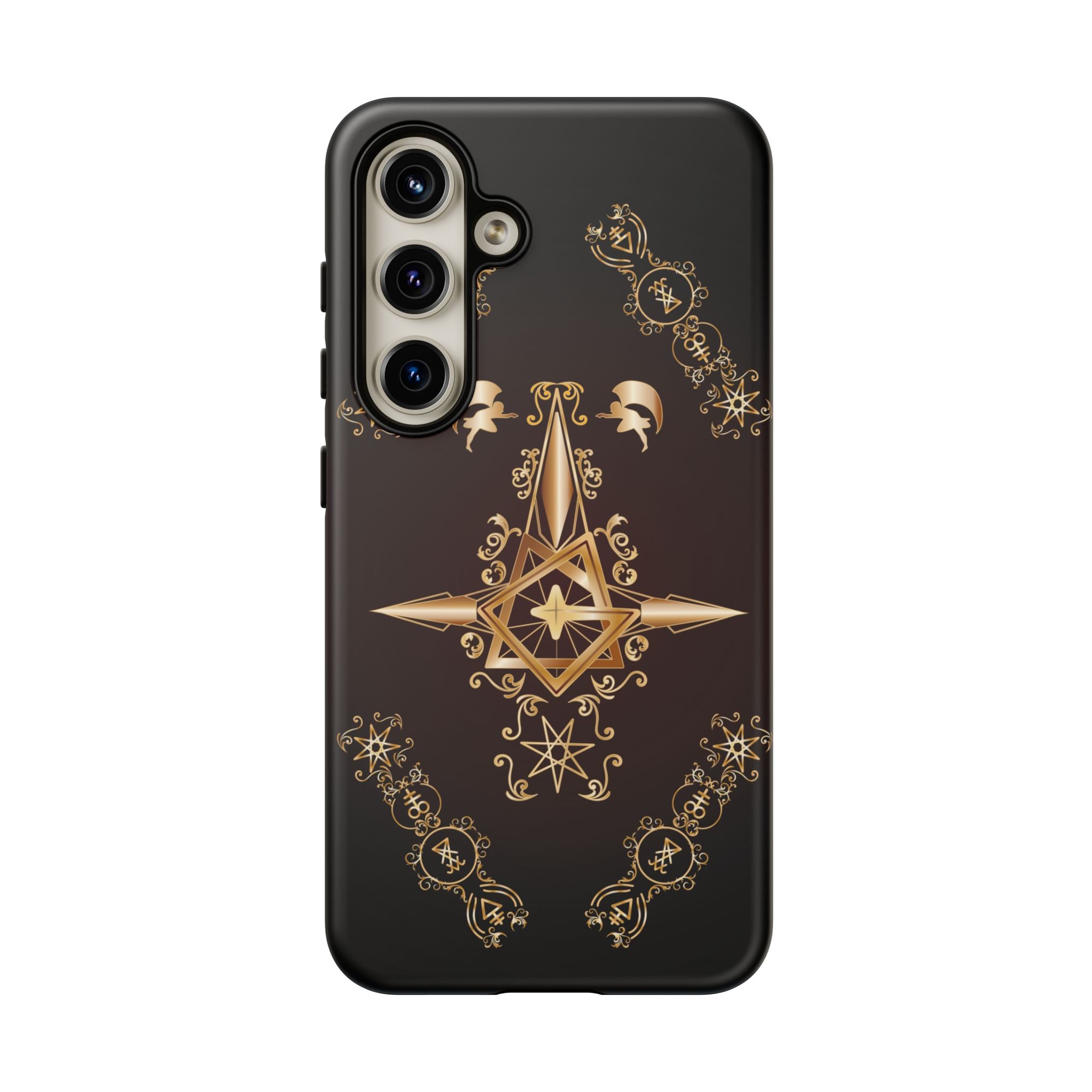 Android Ecclesiarch Sigil Black Red and Gold Ceremonial Phone Case