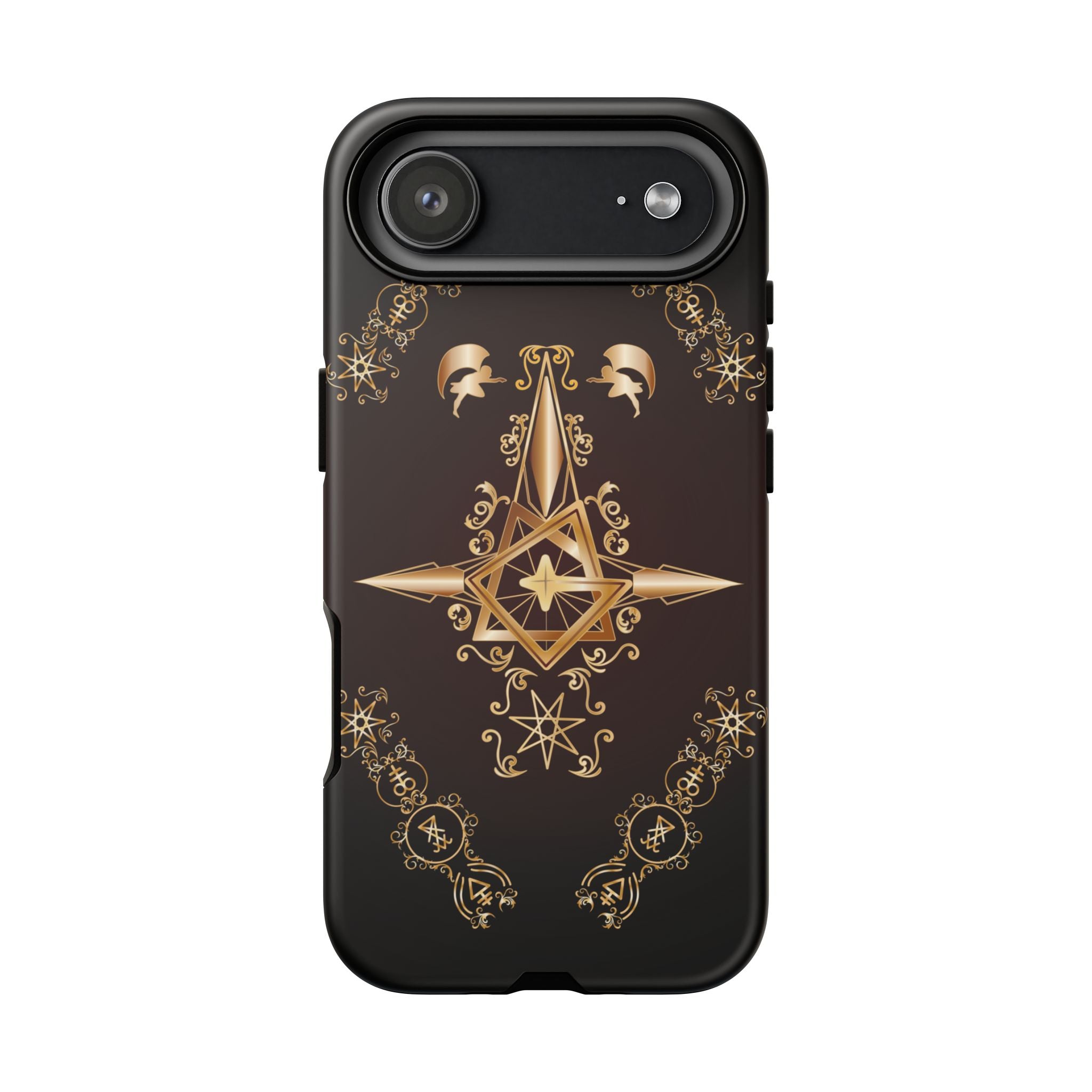 Iphone Ecclesiarch Sigil Black Red and Gold Ceremonial Phone Case