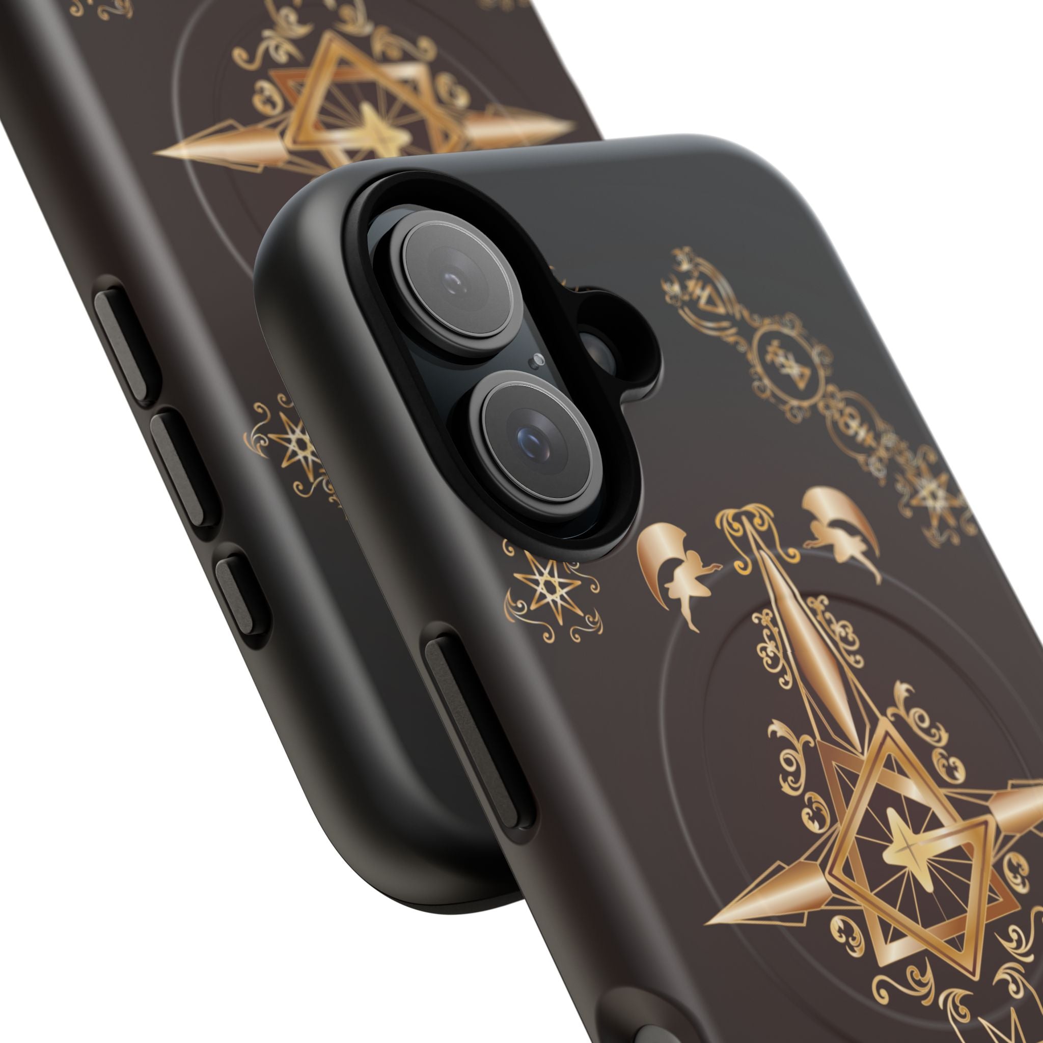 Magnetic Ecclesiarch Sigil Black Red and Gold Ceremonial Phone Case