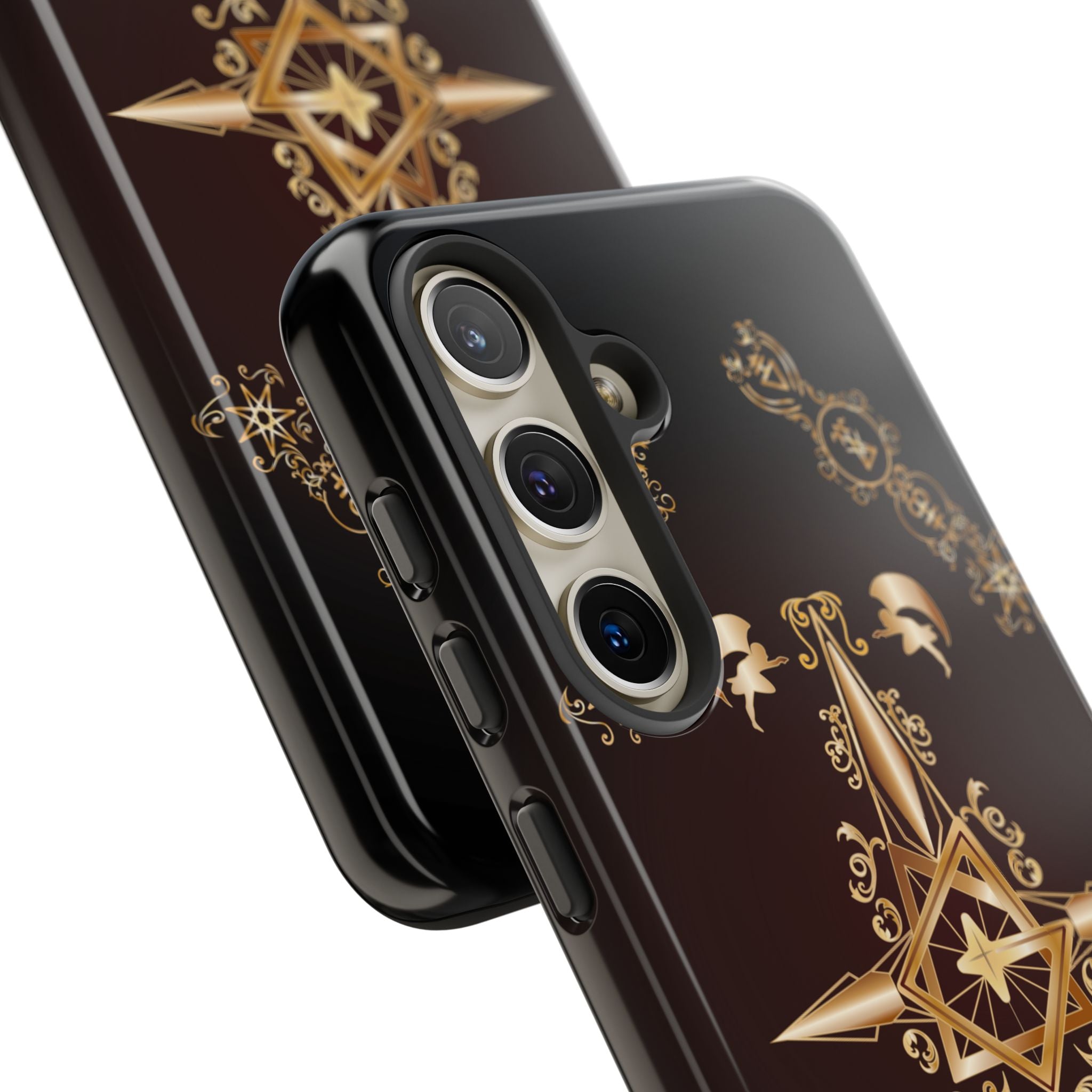 Android Ecclesiarch Sigil Black Red and Gold Ceremonial Phone Case