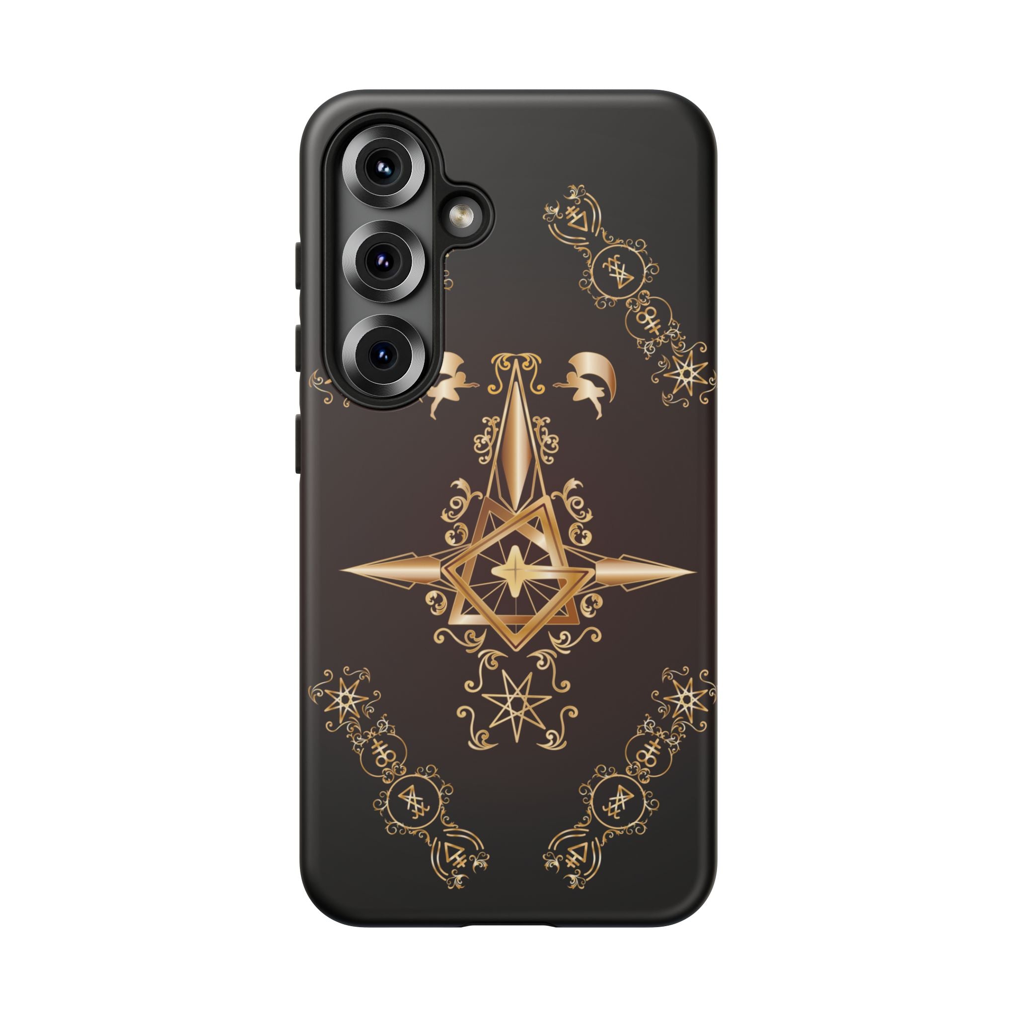Android Ecclesiarch Sigil Black Red and Gold Ceremonial Phone Case