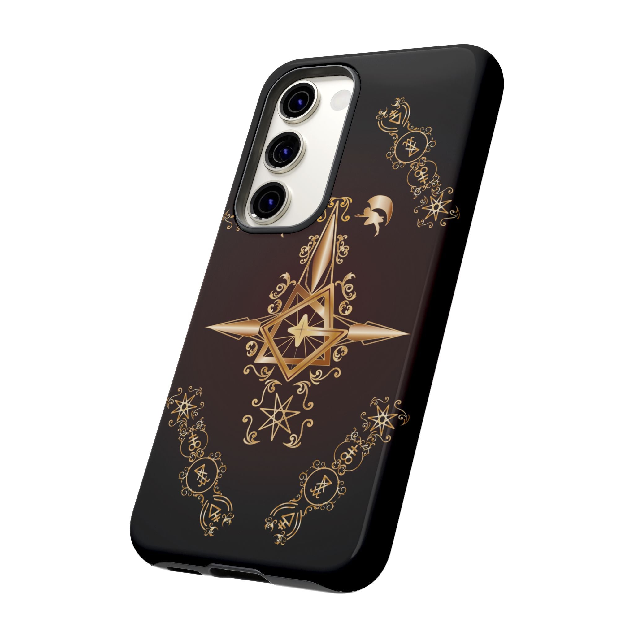 Android Ecclesiarch Sigil Black Red and Gold Ceremonial Phone Case