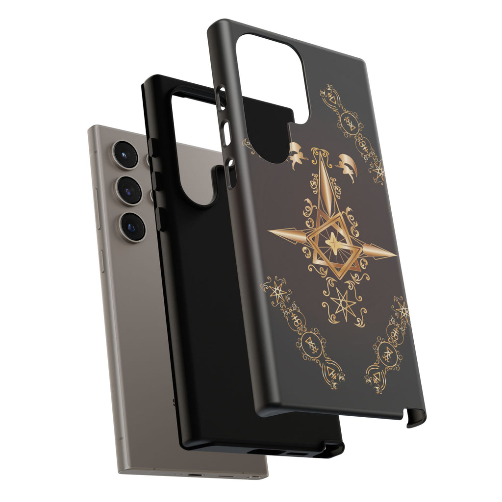 Android Ecclesiarch Sigil Black Red and Gold Ceremonial Phone Case