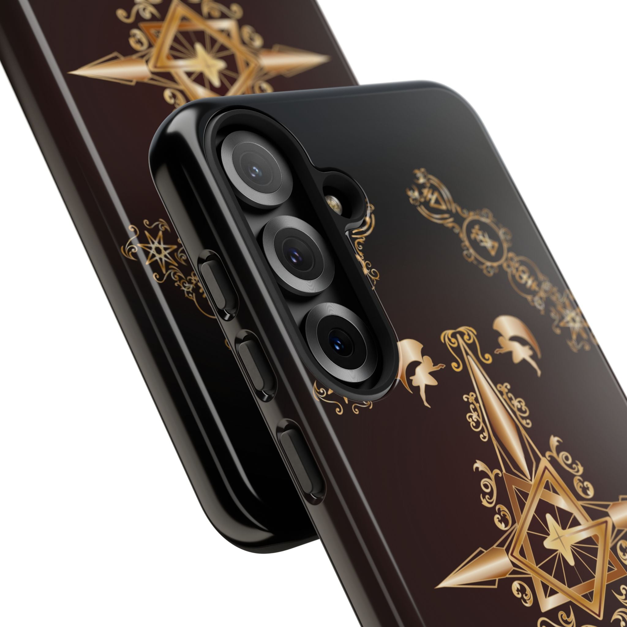 Android Ecclesiarch Sigil Black Red and Gold Ceremonial Phone Case