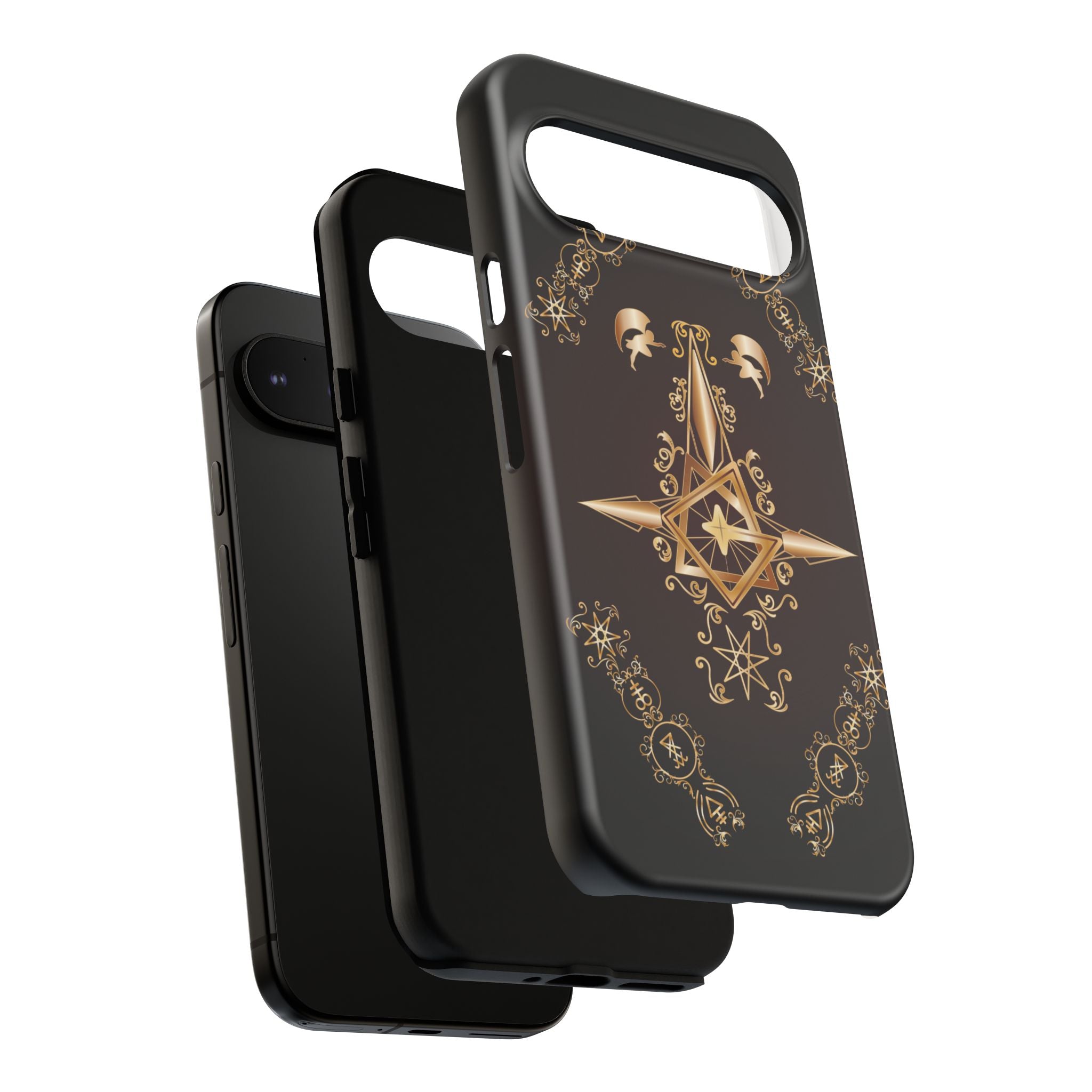 Android Ecclesiarch Sigil Black Red and Gold Ceremonial Phone Case