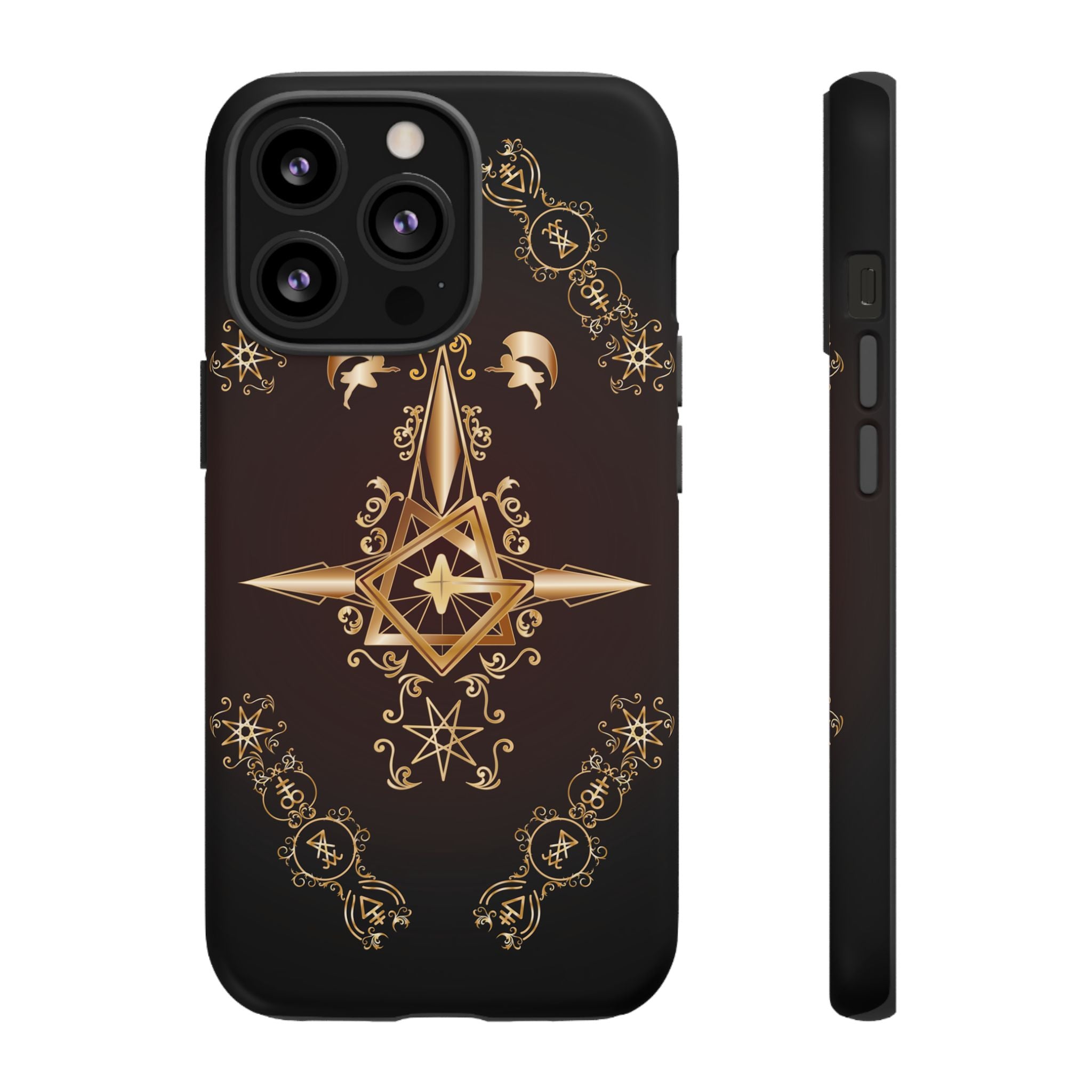 Iphone Ecclesiarch Sigil Black Red and Gold Ceremonial Phone Case