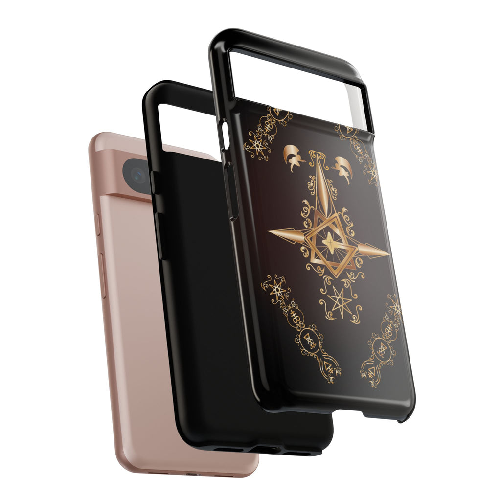Android Ecclesiarch Sigil Black Red and Gold Ceremonial Phone Case