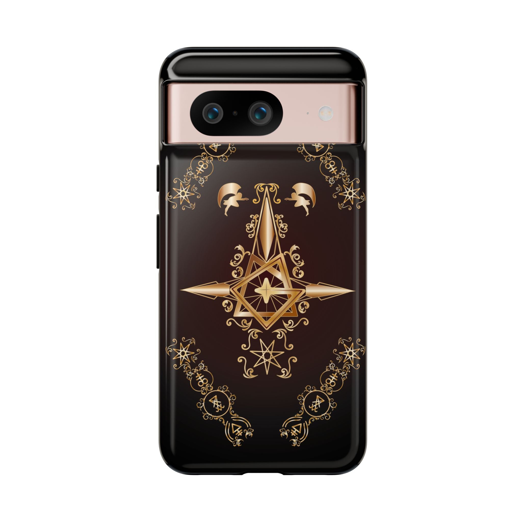 Android Ecclesiarch Sigil Black Red and Gold Ceremonial Phone Case