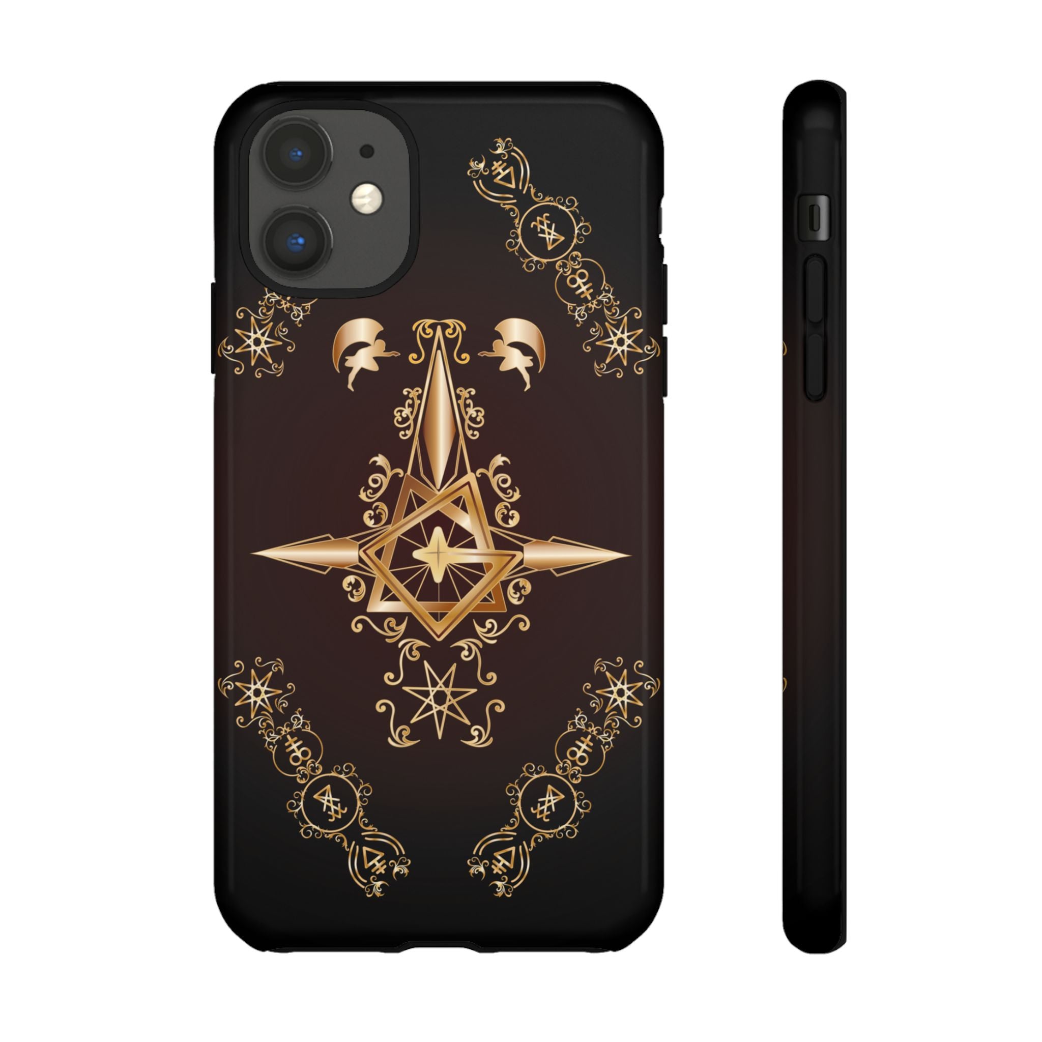Iphone Ecclesiarch Sigil Black Red and Gold Ceremonial Phone Case