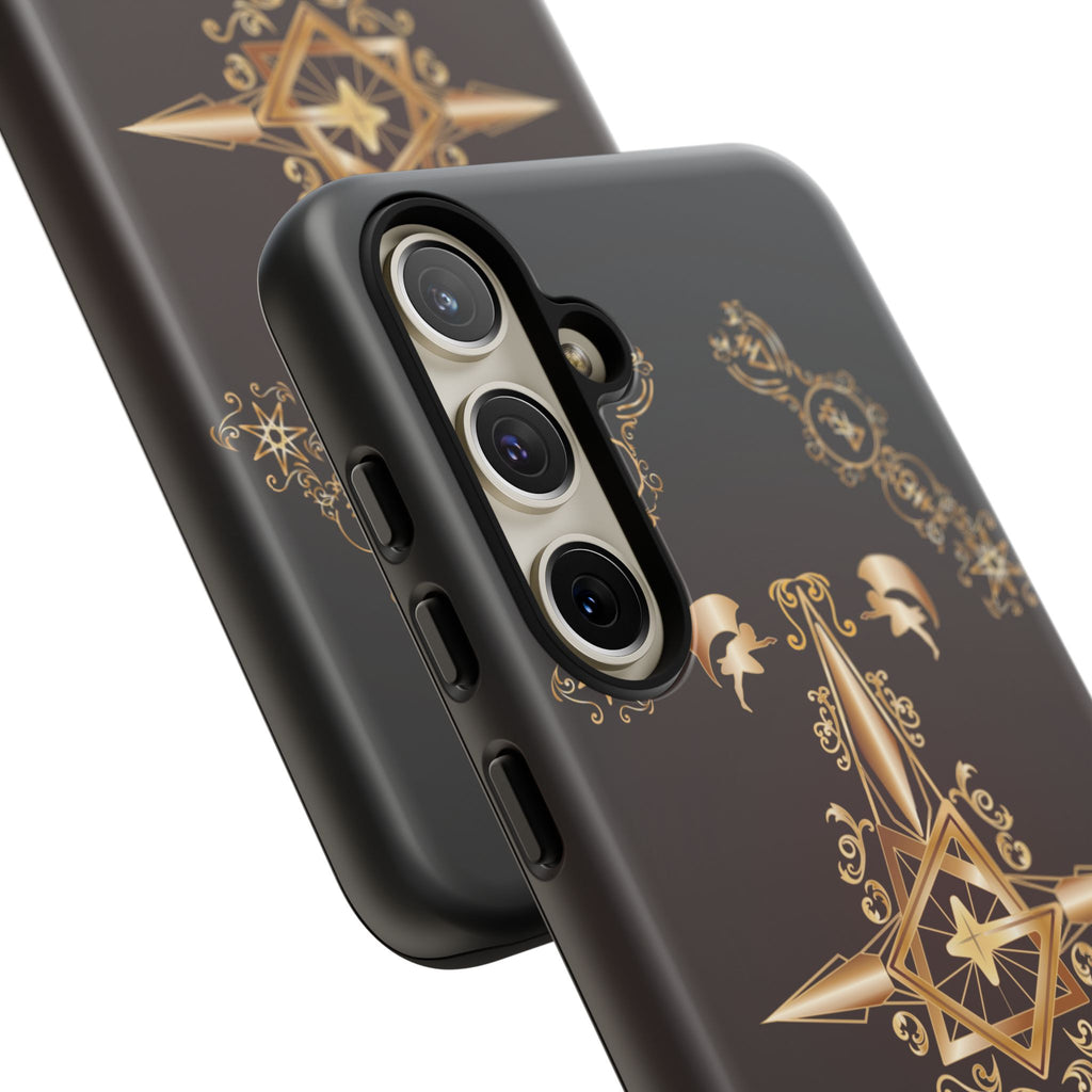 Android Ecclesiarch Sigil Black Red and Gold Ceremonial Phone Case