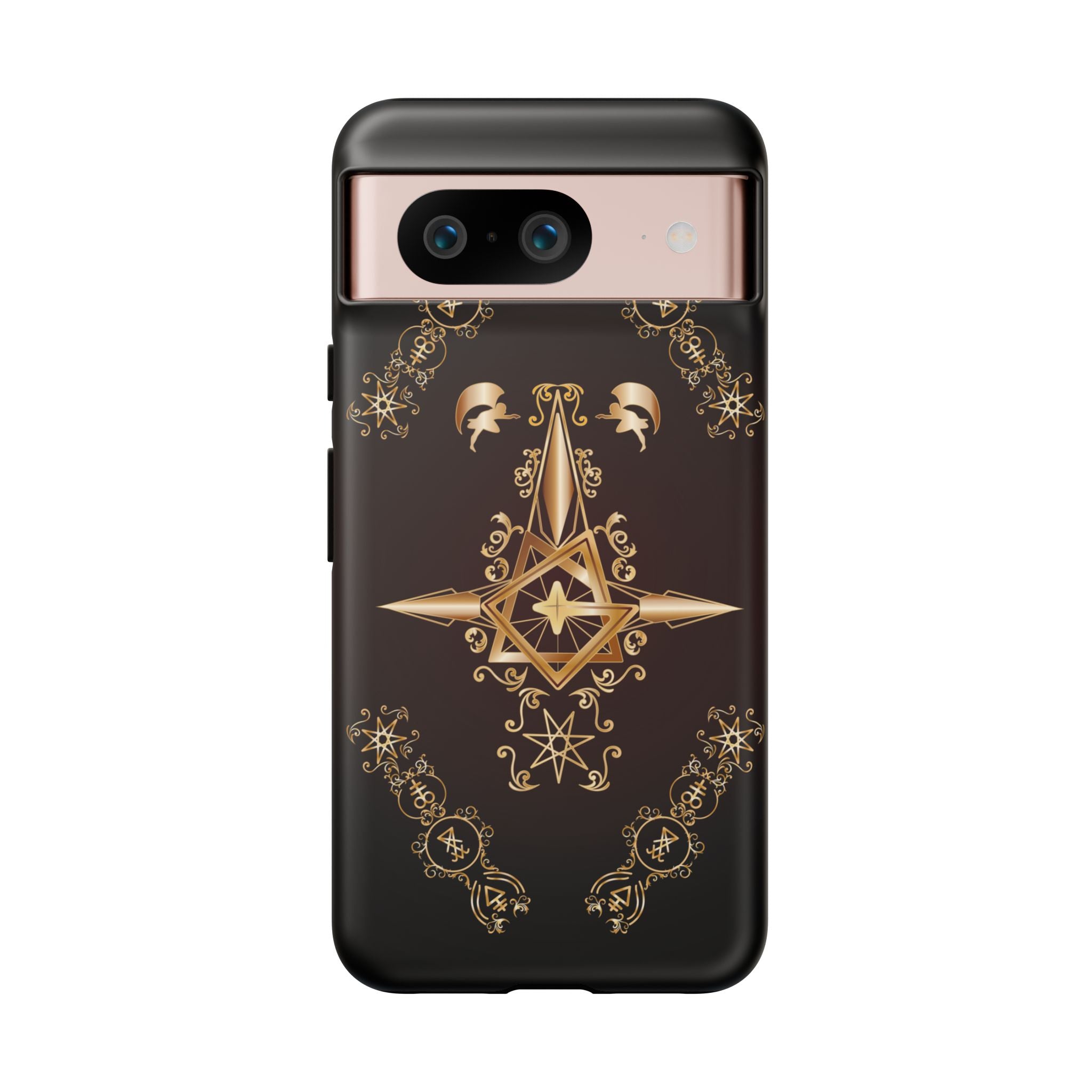 Android Ecclesiarch Sigil Black Red and Gold Ceremonial Phone Case