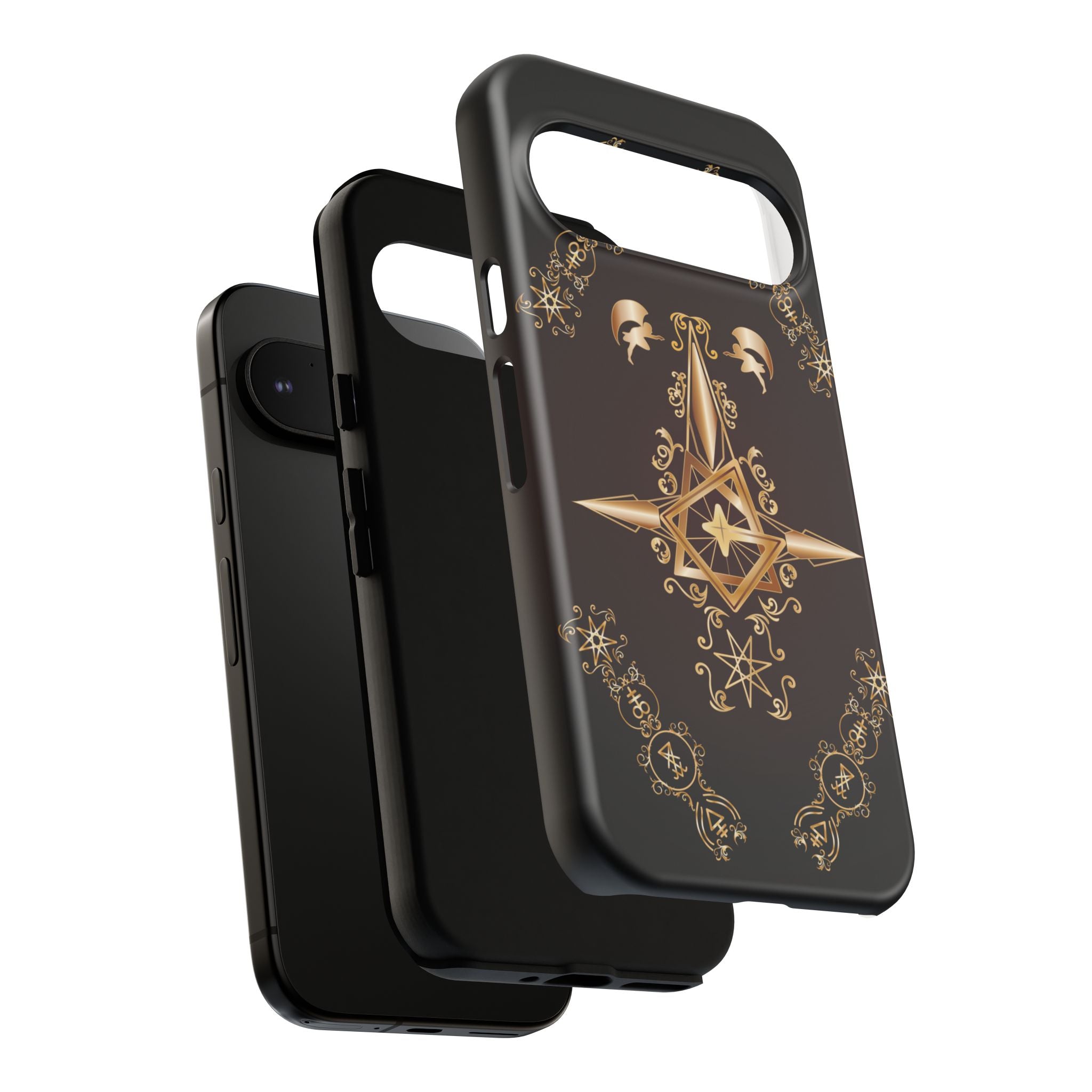 Android Ecclesiarch Sigil Black Red and Gold Ceremonial Phone Case