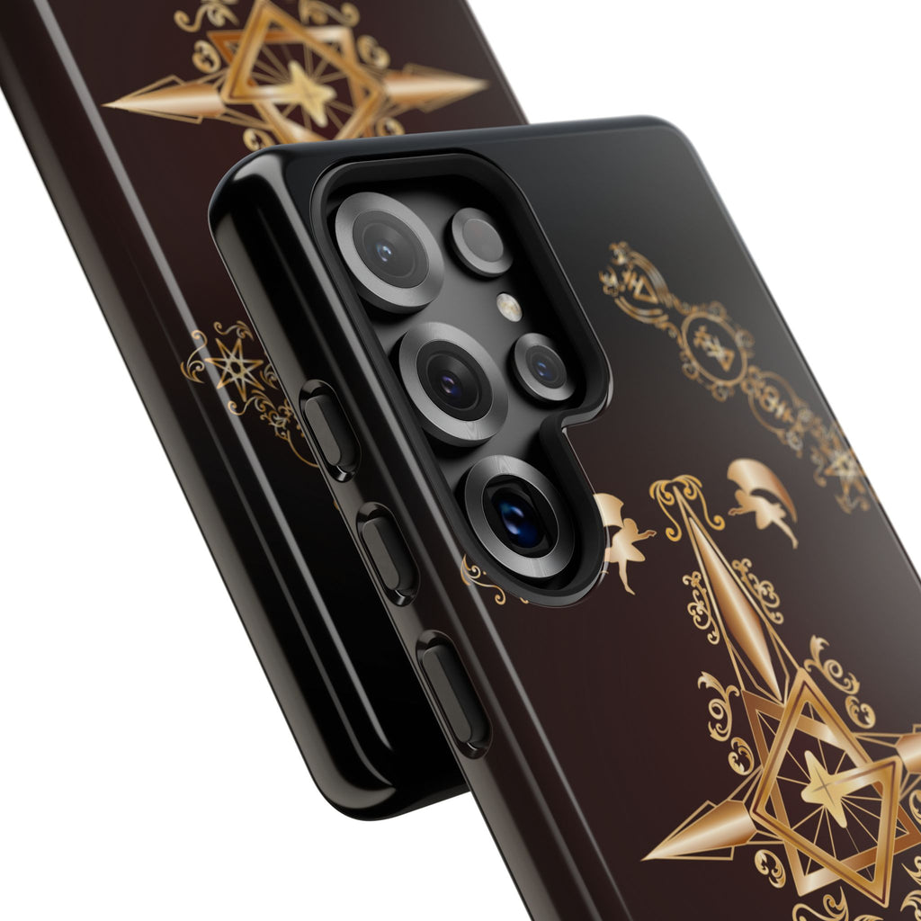 Android Ecclesiarch Sigil Black Red and Gold Ceremonial Phone Case