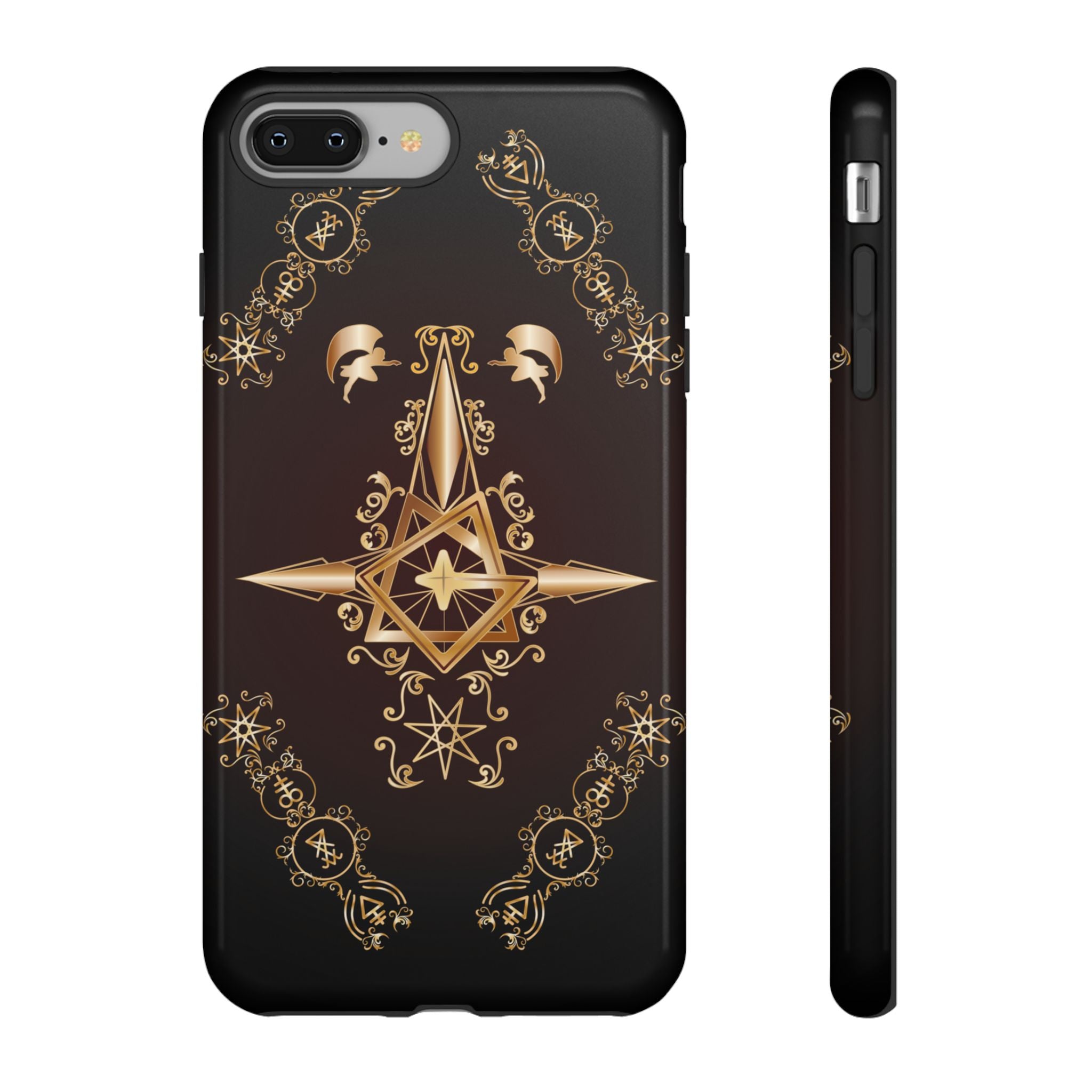 Iphone Ecclesiarch Sigil Black Red and Gold Ceremonial Phone Case
