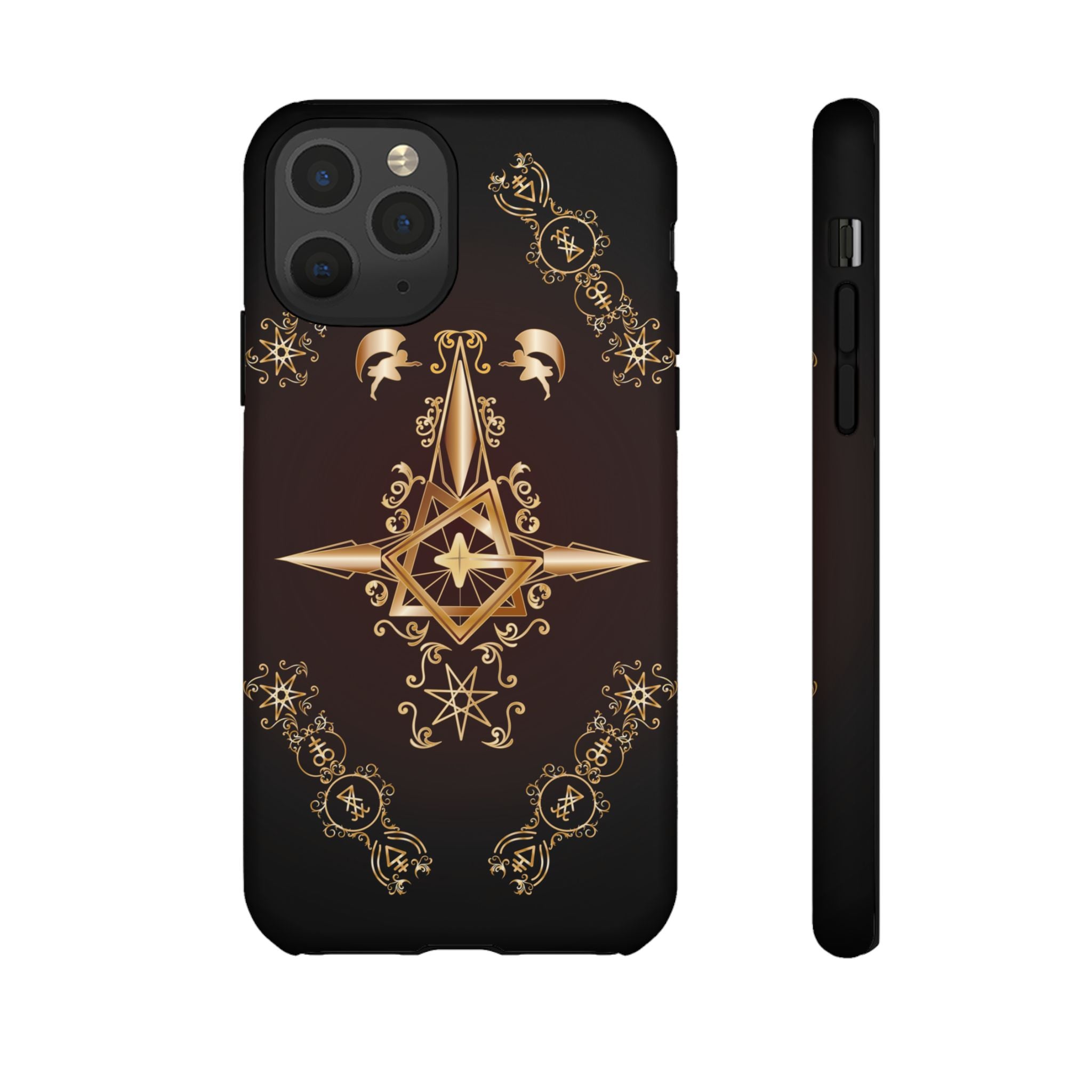 Iphone Ecclesiarch Sigil Black Red and Gold Ceremonial Phone Case