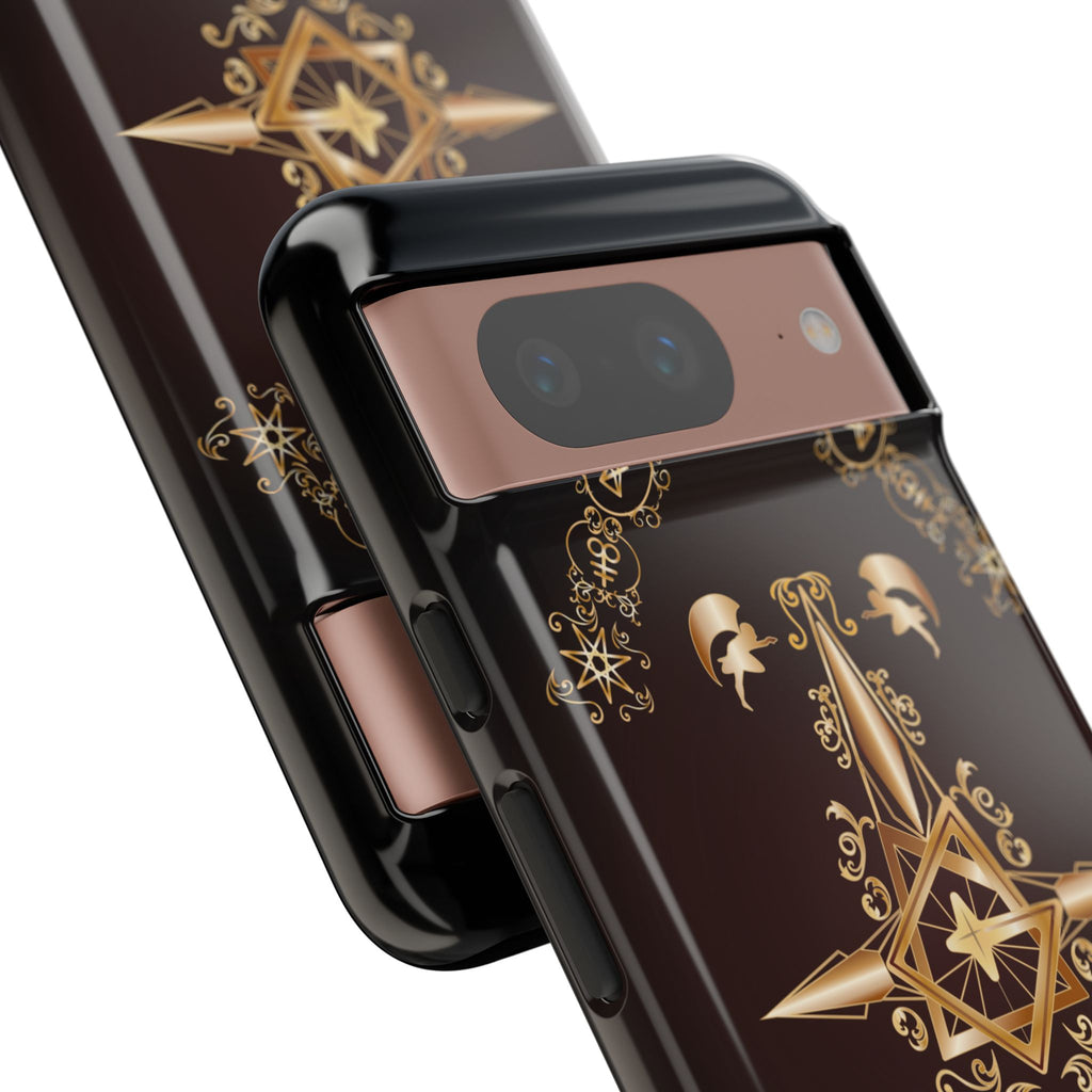 Android Ecclesiarch Sigil Black Red and Gold Ceremonial Phone Case
