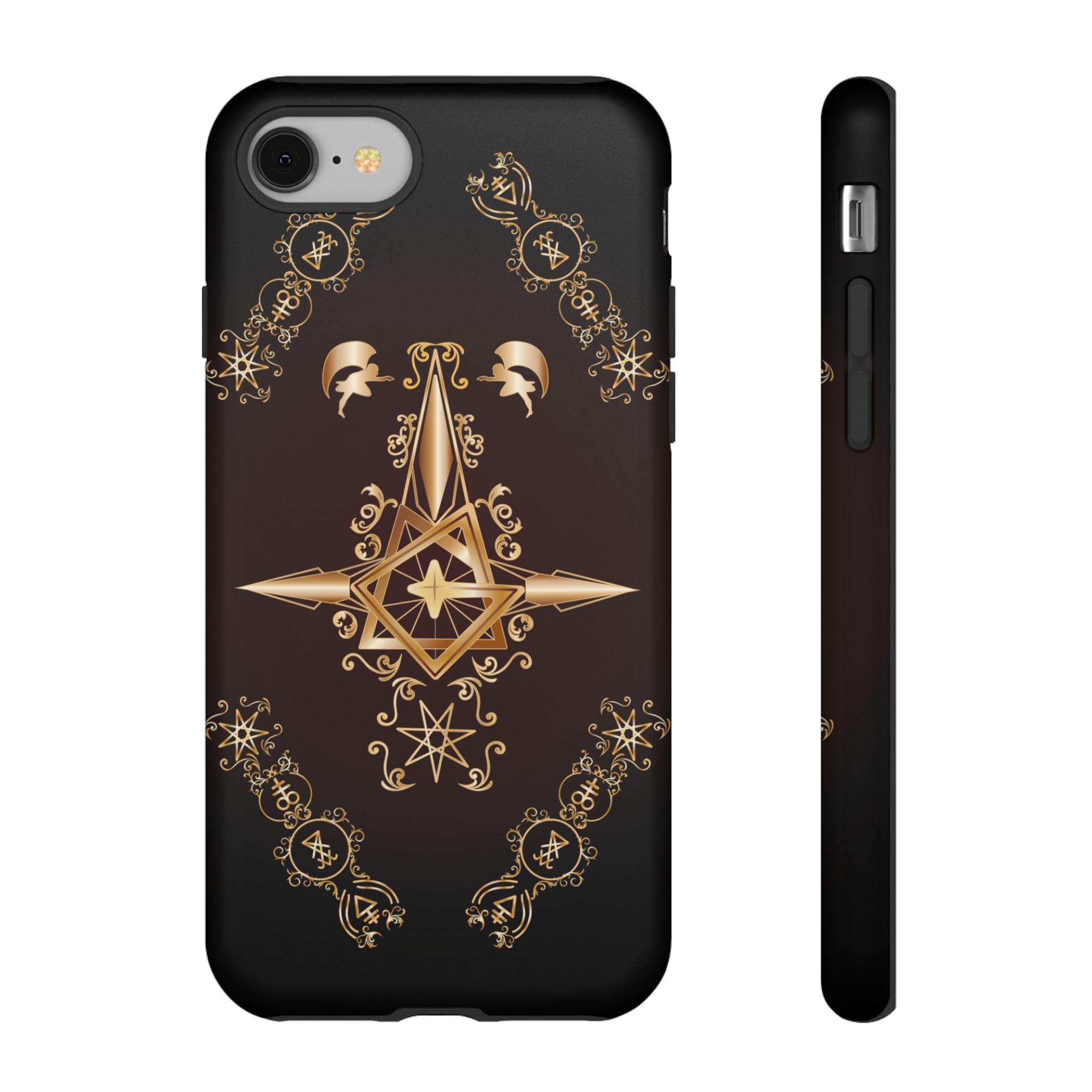 Iphone Ecclesiarch Sigil Black Red and Gold Ceremonial Phone Case