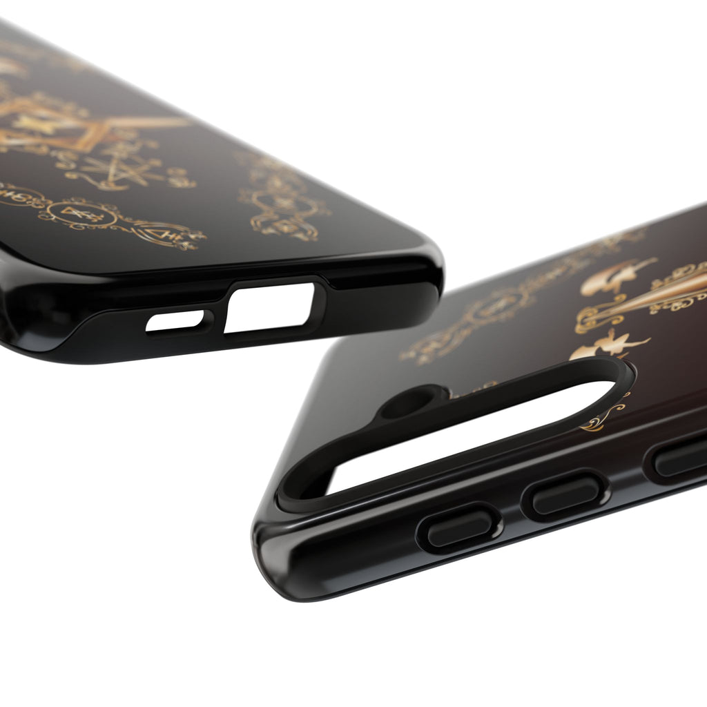 Android Ecclesiarch Sigil Black Red and Gold Ceremonial Phone Case
