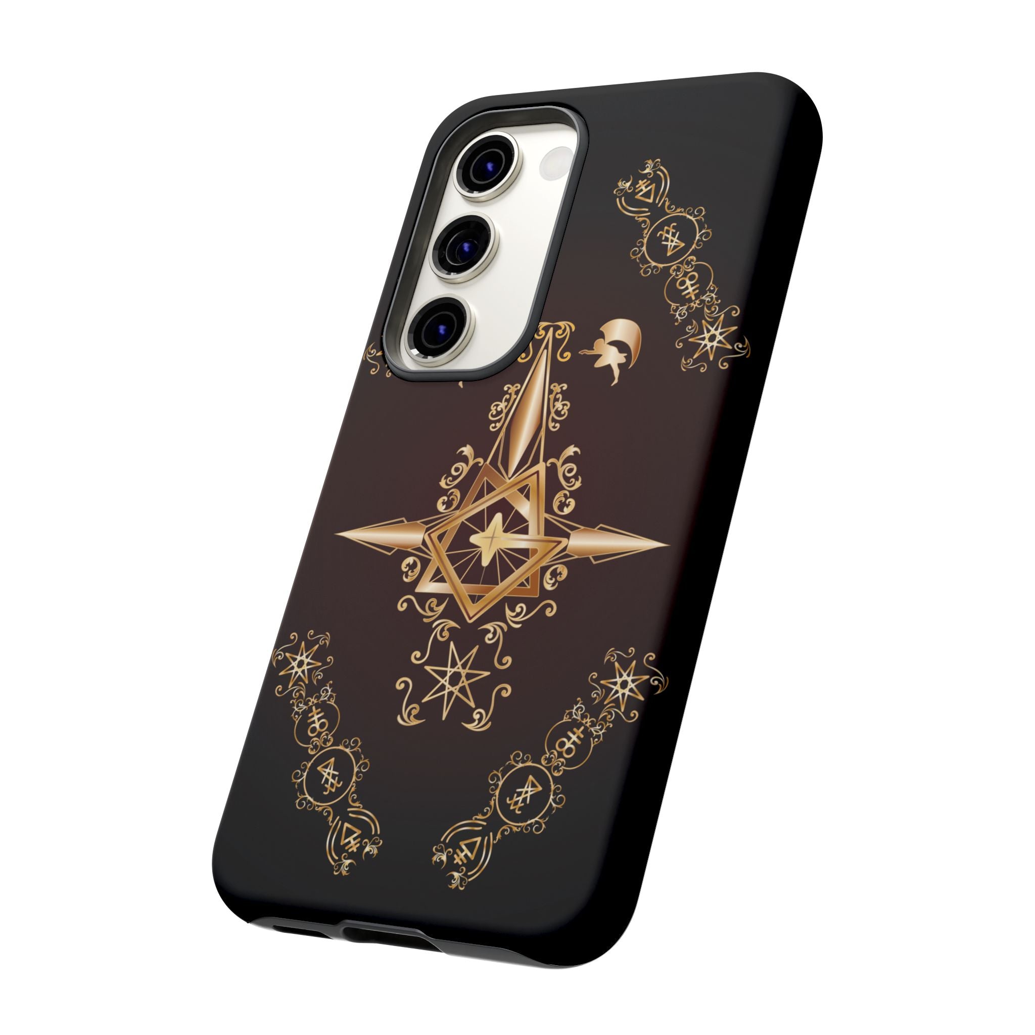 Android Ecclesiarch Sigil Black Red and Gold Ceremonial Phone Case