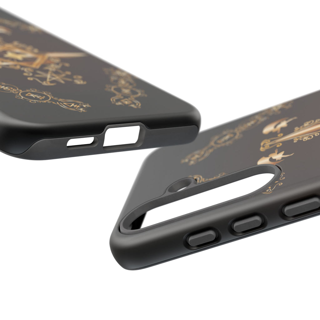 Android Ecclesiarch Sigil Black Red and Gold Ceremonial Phone Case