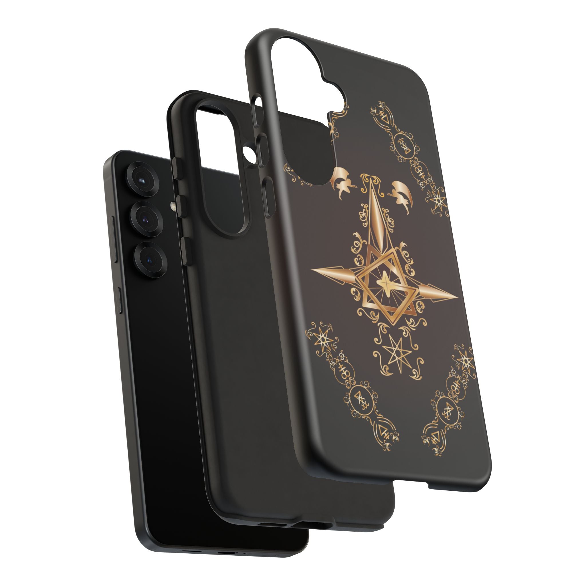 Android Ecclesiarch Sigil Black Red and Gold Ceremonial Phone Case