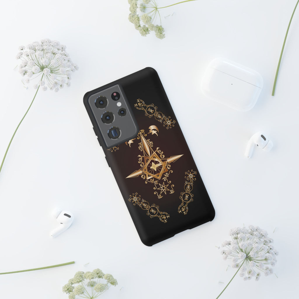 Android Ecclesiarch Sigil Black Red and Gold Ceremonial Phone Case
