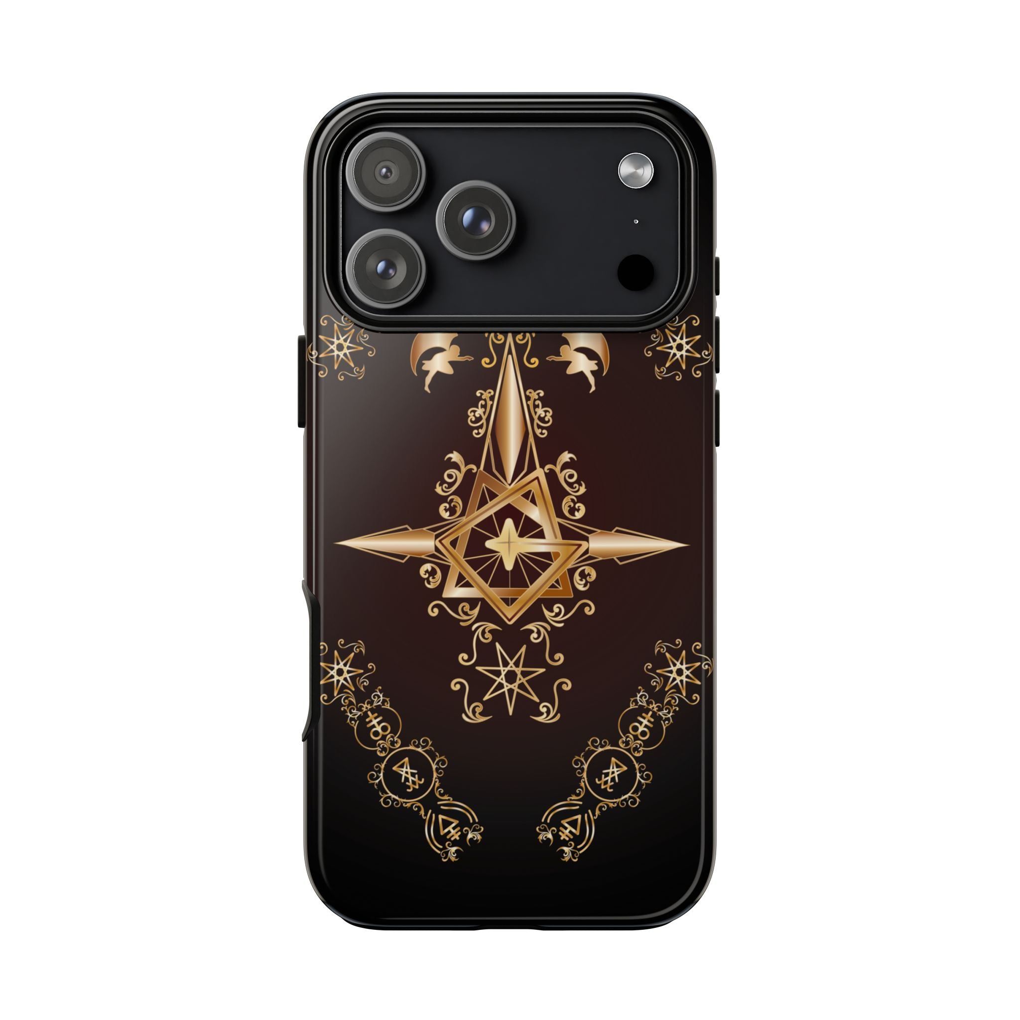 Iphone Ecclesiarch Sigil Black Red and Gold Ceremonial Phone Case