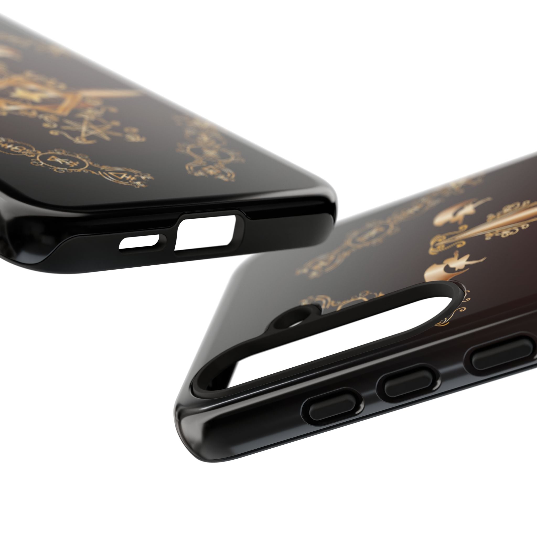 Android Ecclesiarch Sigil Black Red and Gold Ceremonial Phone Case