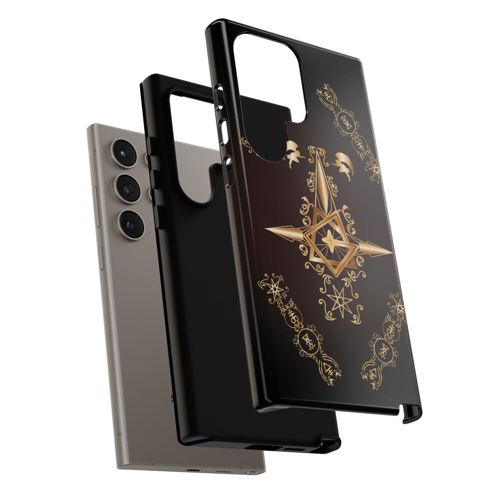 Android Ecclesiarch Sigil Black Red and Gold Ceremonial Phone Case