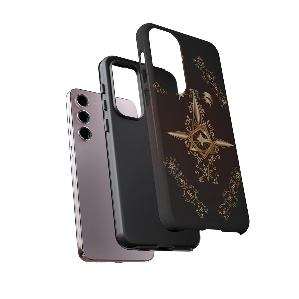 Android Ecclesiarch Sigil Black Red and Gold Ceremonial Phone Case