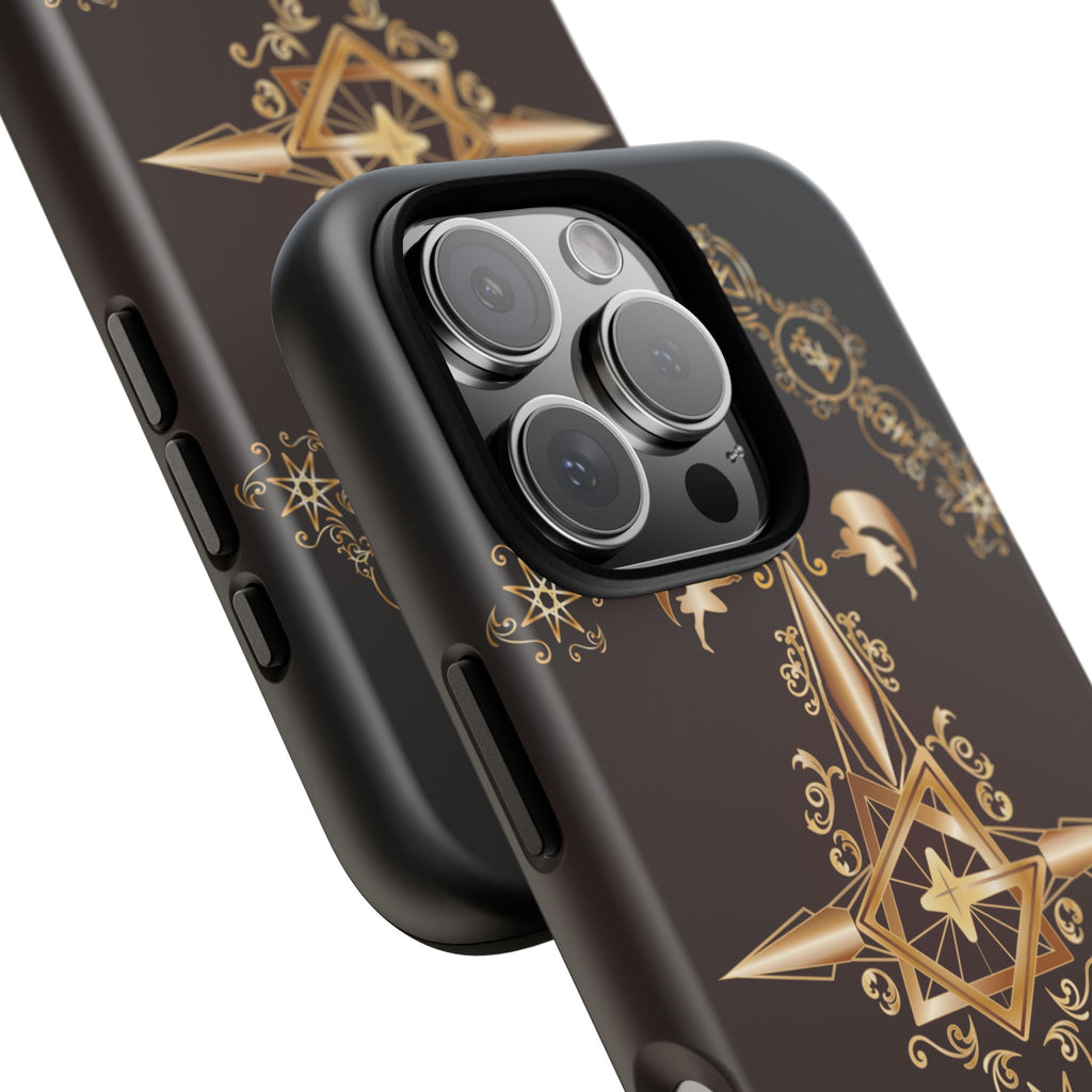 Iphone Ecclesiarch Sigil Black Red and Gold Ceremonial Phone Case