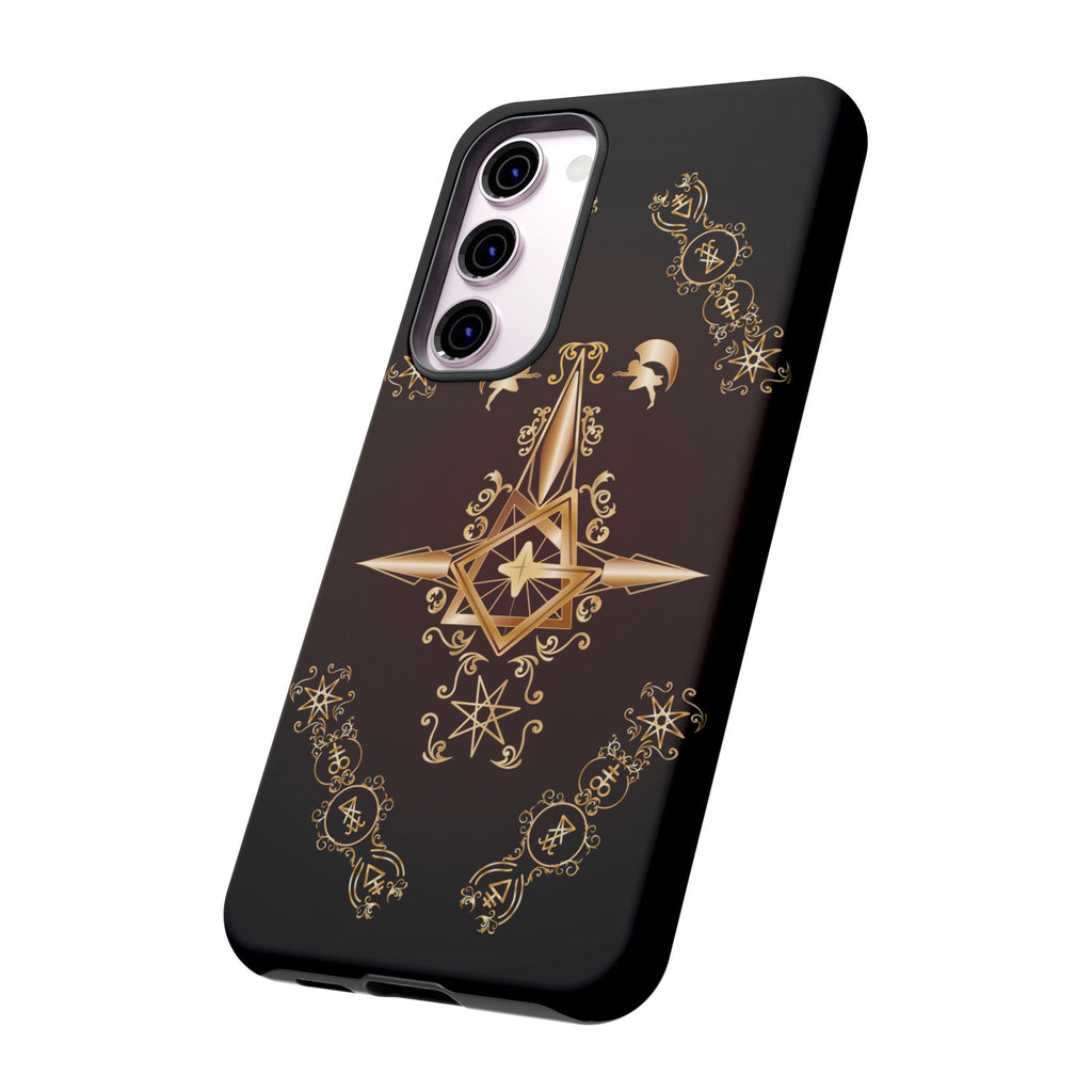 Android Ecclesiarch Sigil Black Red and Gold Ceremonial Phone Case