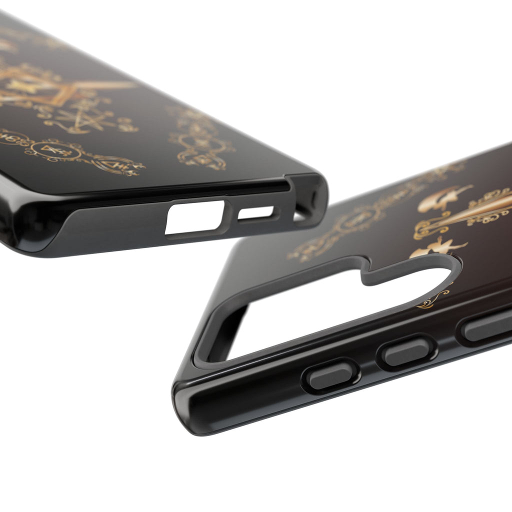 Android Ecclesiarch Sigil Black Red and Gold Ceremonial Phone Case