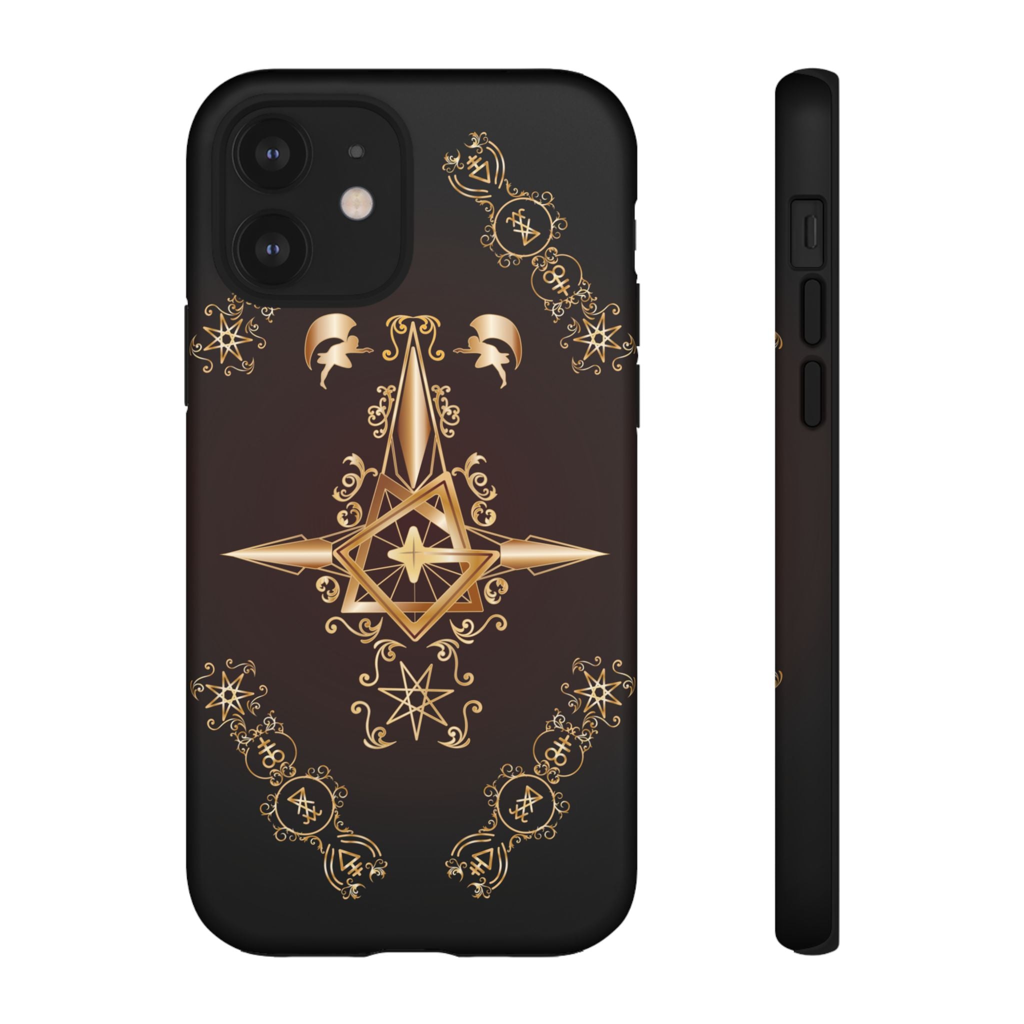Iphone Ecclesiarch Sigil Black Red and Gold Ceremonial Phone Case