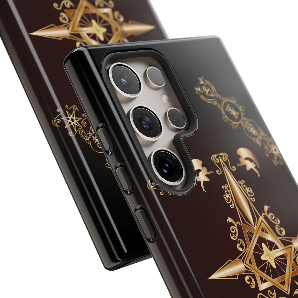 Android Ecclesiarch Sigil Black Red and Gold Ceremonial Phone Case