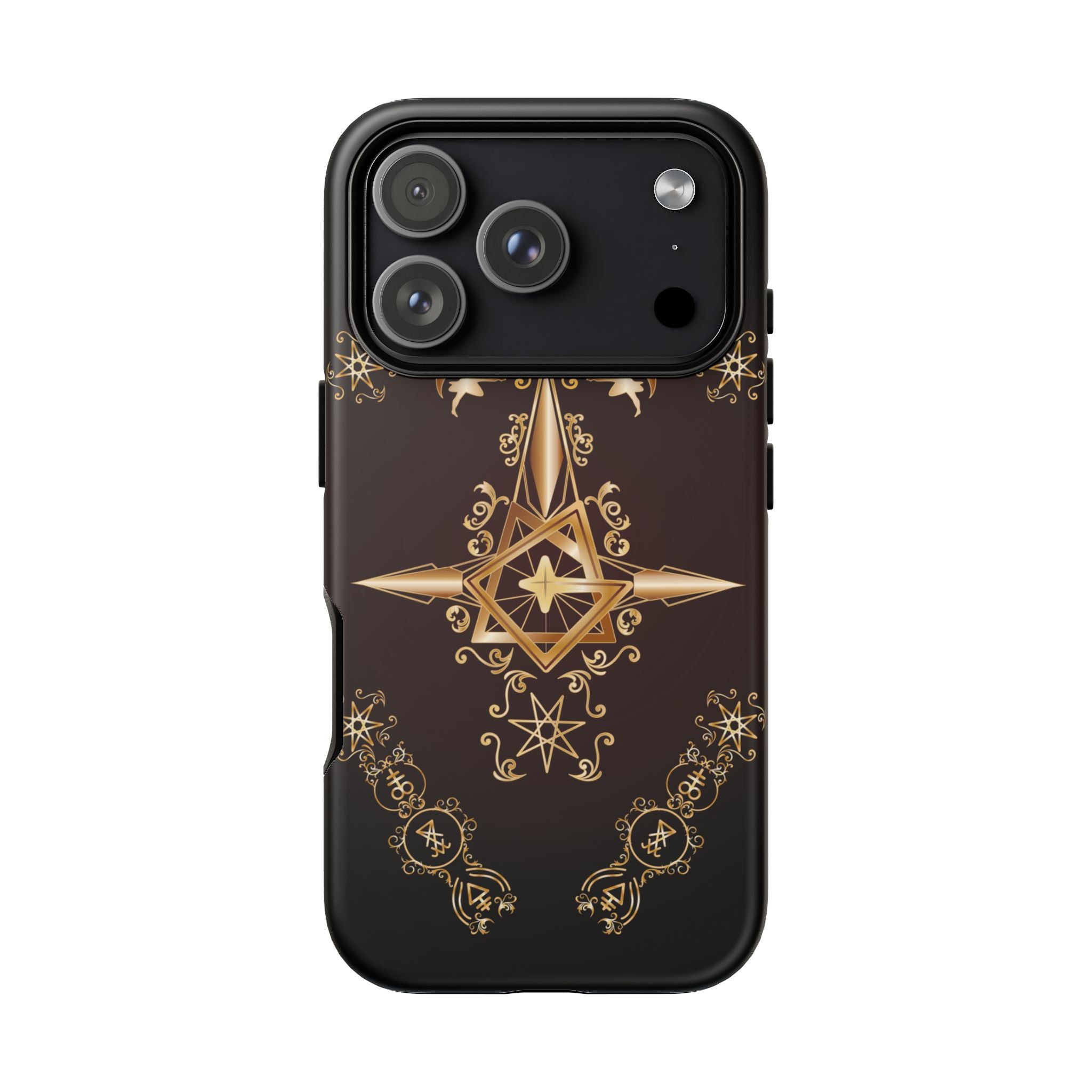Iphone Ecclesiarch Sigil Black Red and Gold Ceremonial Phone Case