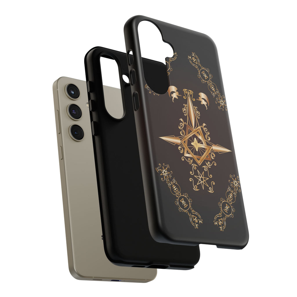 Android Ecclesiarch Sigil Black Red and Gold Ceremonial Phone Case